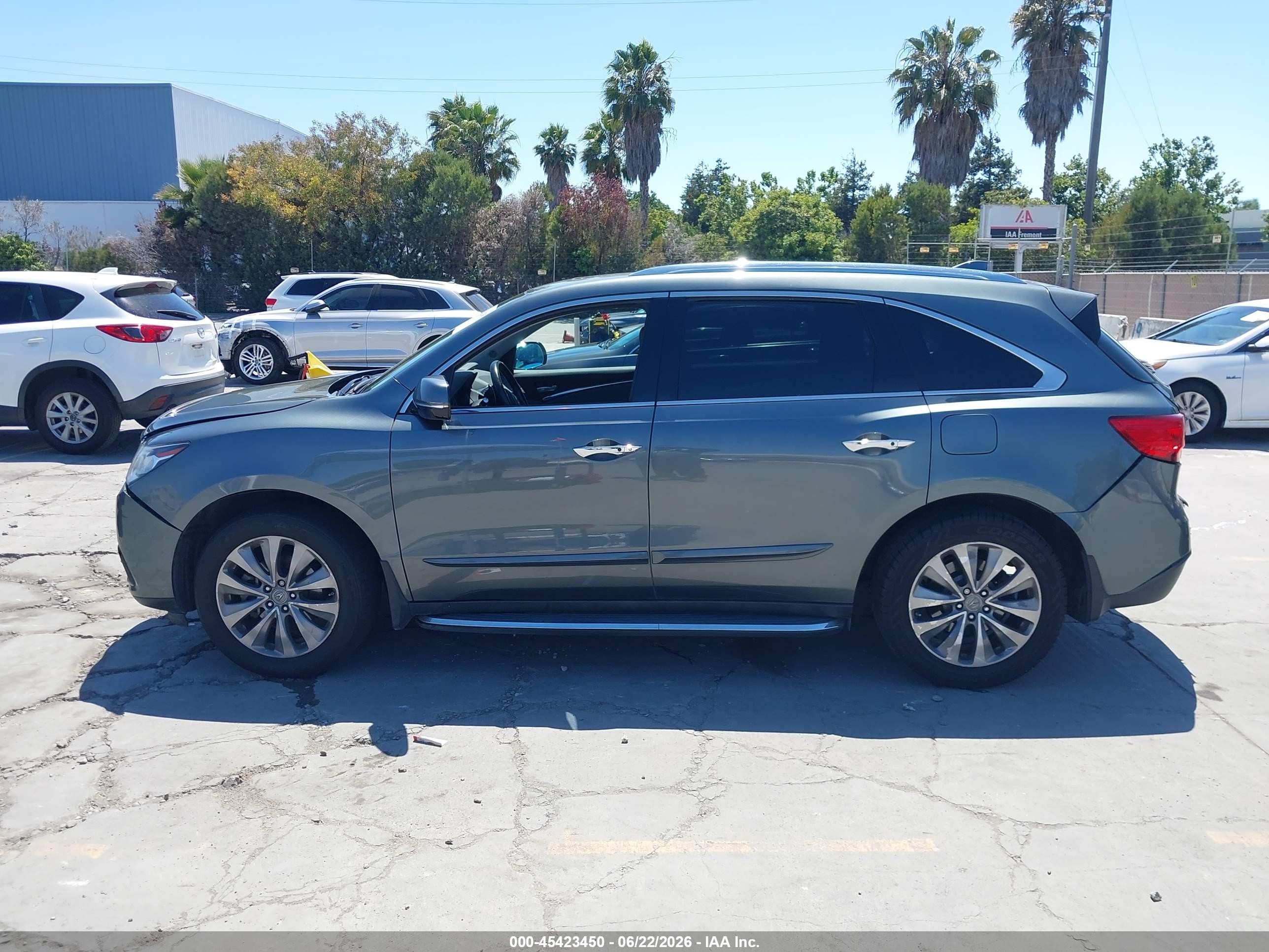 2014 Acura Mdx Technology Package Gray vin: 5FRYD4H47EB015480