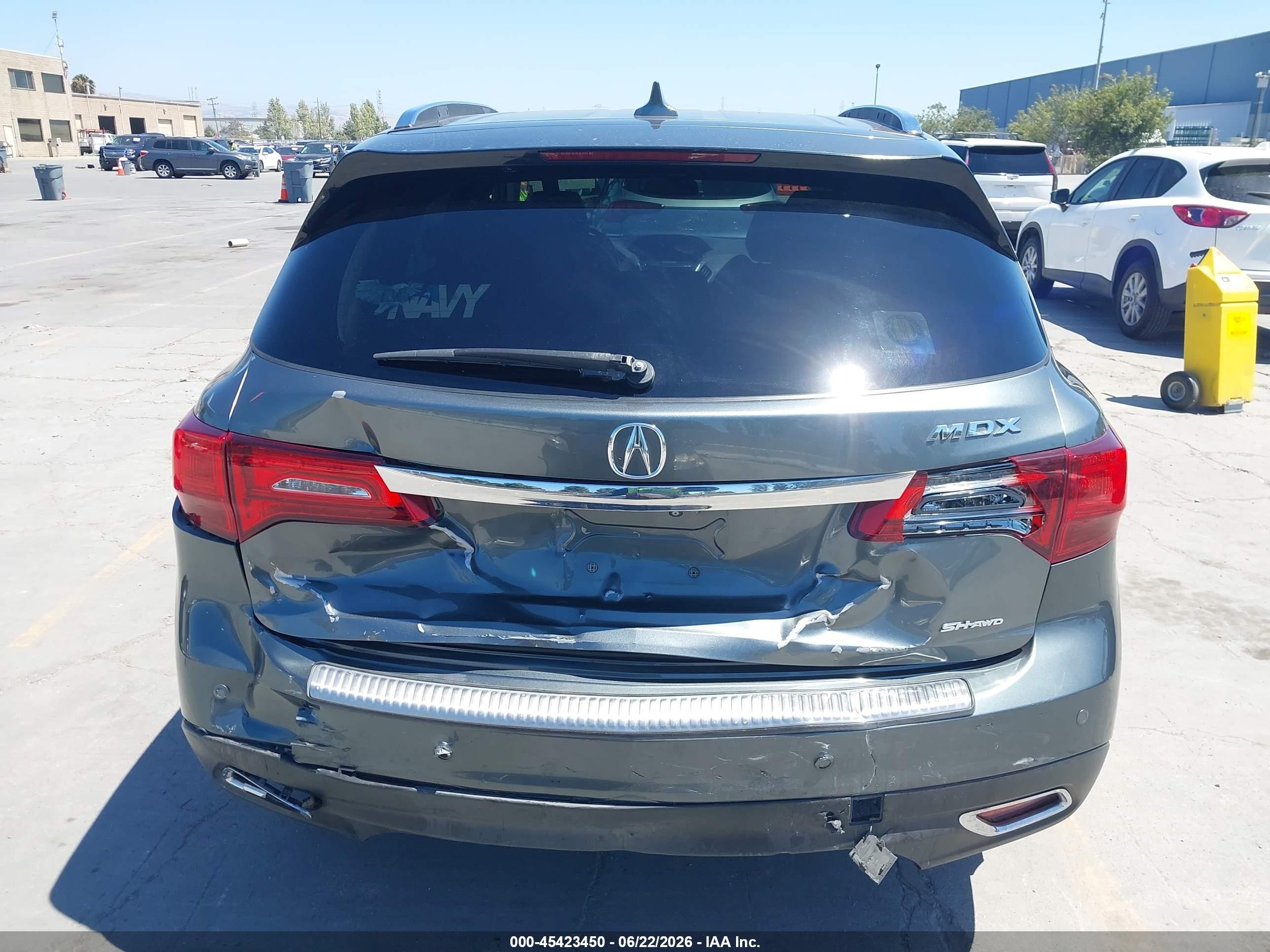 2014 Acura Mdx Technology Package Gray vin: 5FRYD4H47EB015480