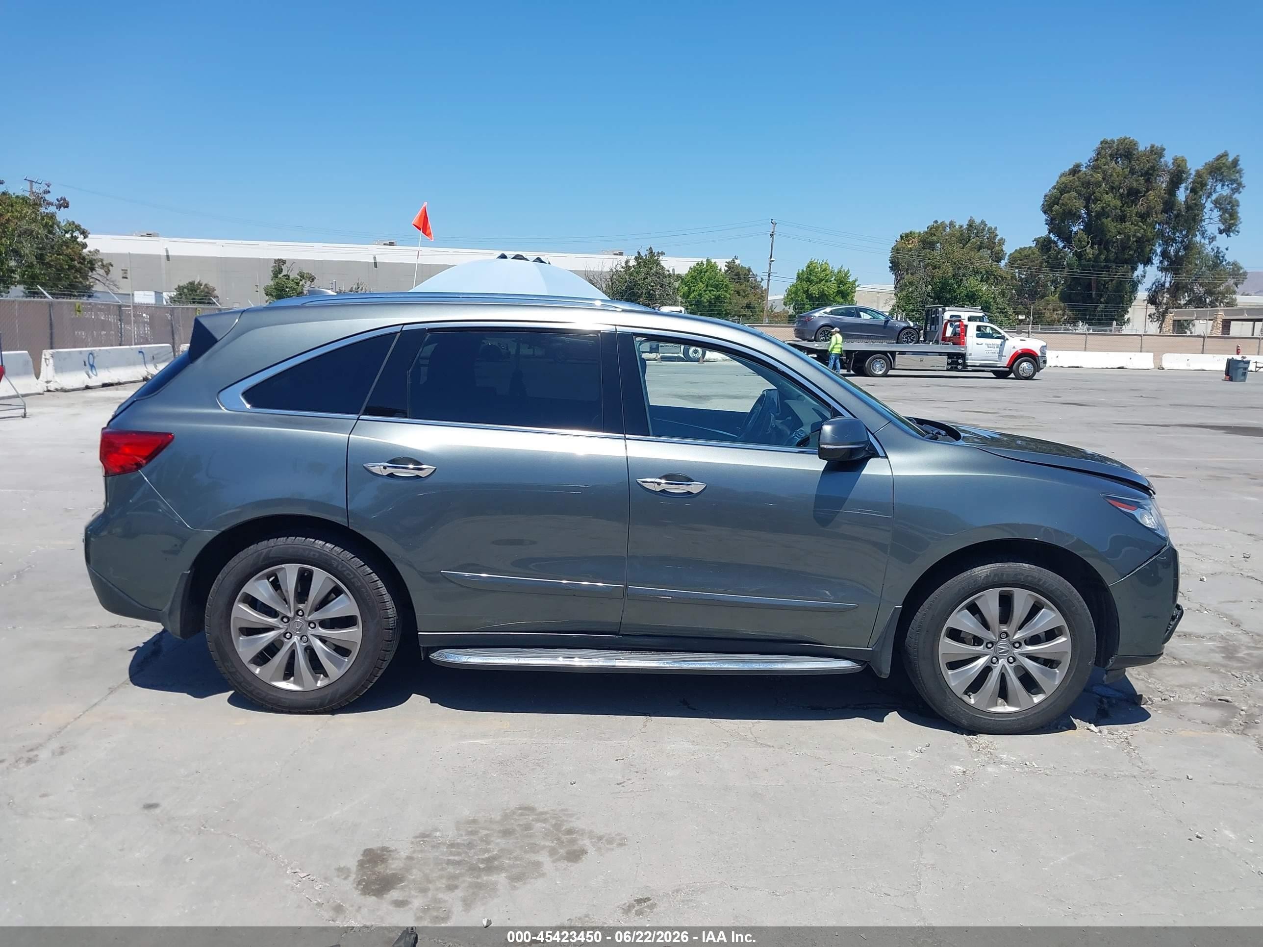 2014 Acura Mdx Technology Package Gray vin: 5FRYD4H47EB015480