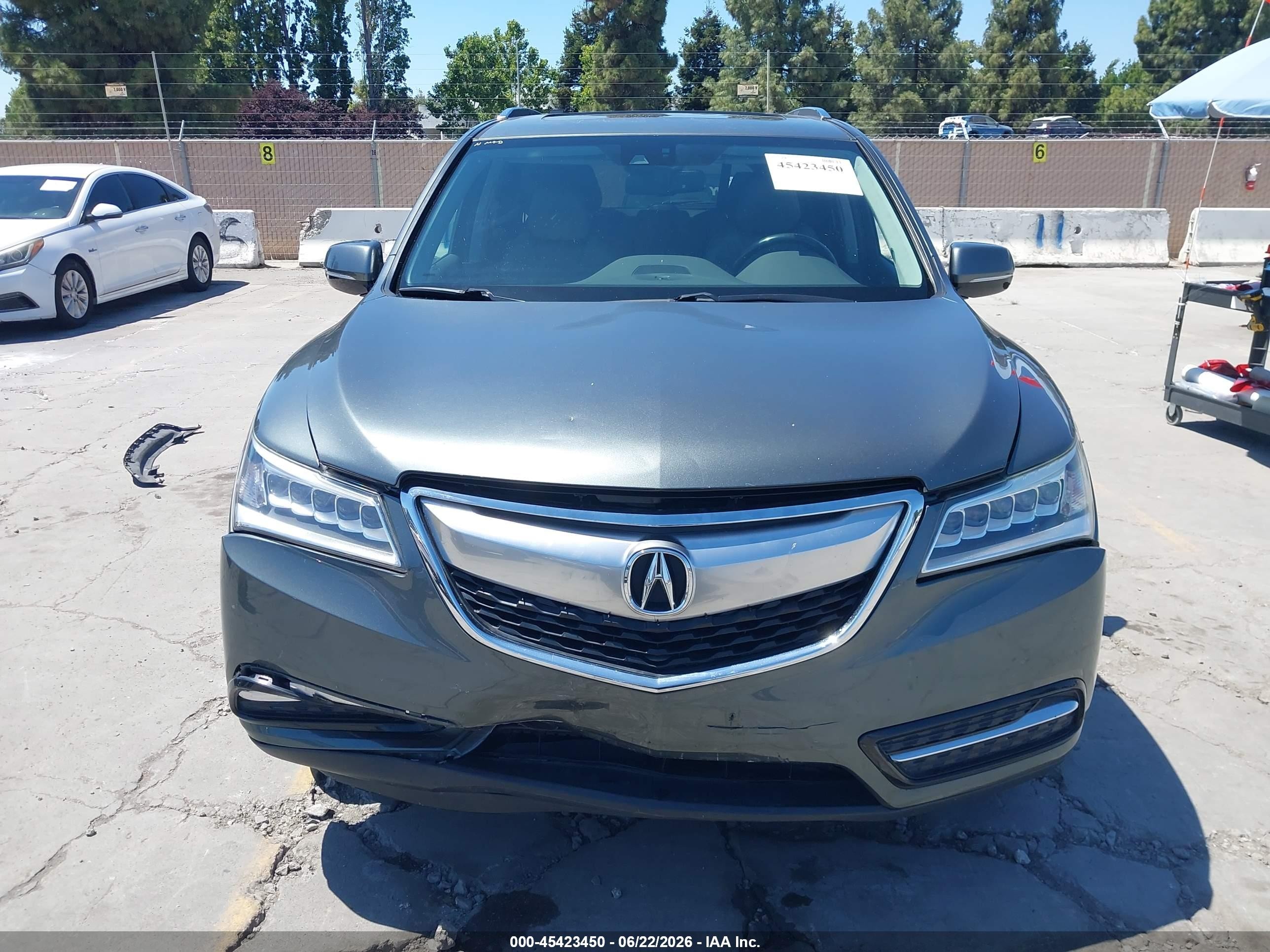 2014 Acura Mdx Technology Package Gray vin: 5FRYD4H47EB015480