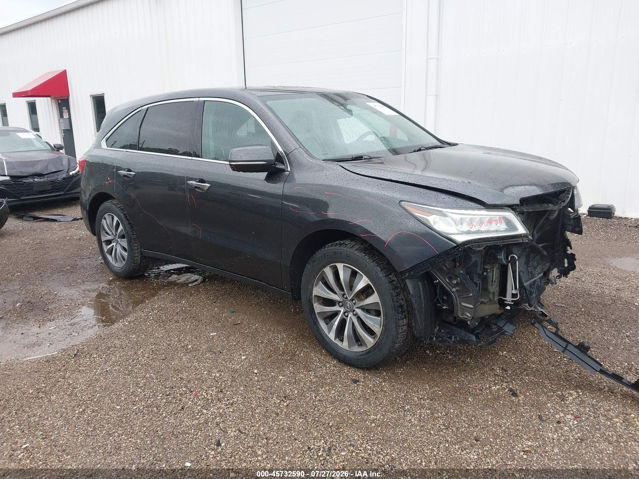 2014 Acura Mdx Technology Package Gray vin: 5FRYD4H47EB044591