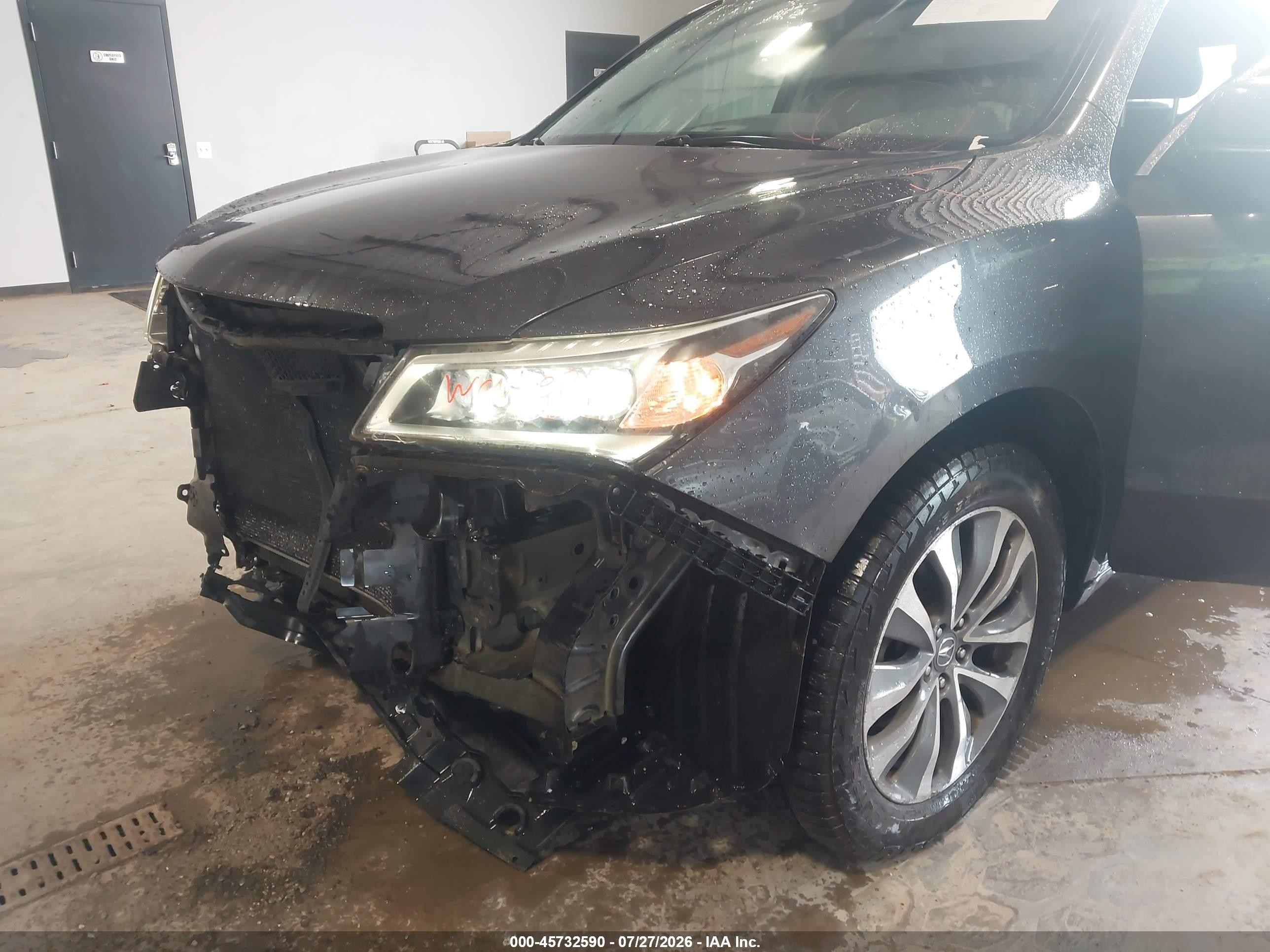 2014 Acura Mdx Technology Package Gray vin: 5FRYD4H47EB044591