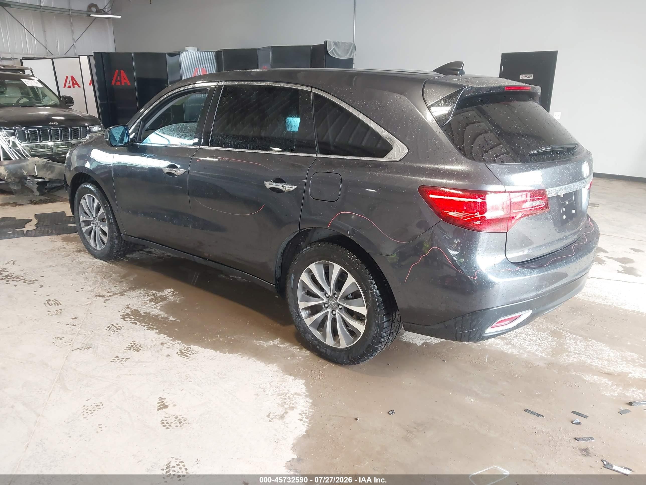 2014 Acura Mdx Technology Package Gray vin: 5FRYD4H47EB044591
