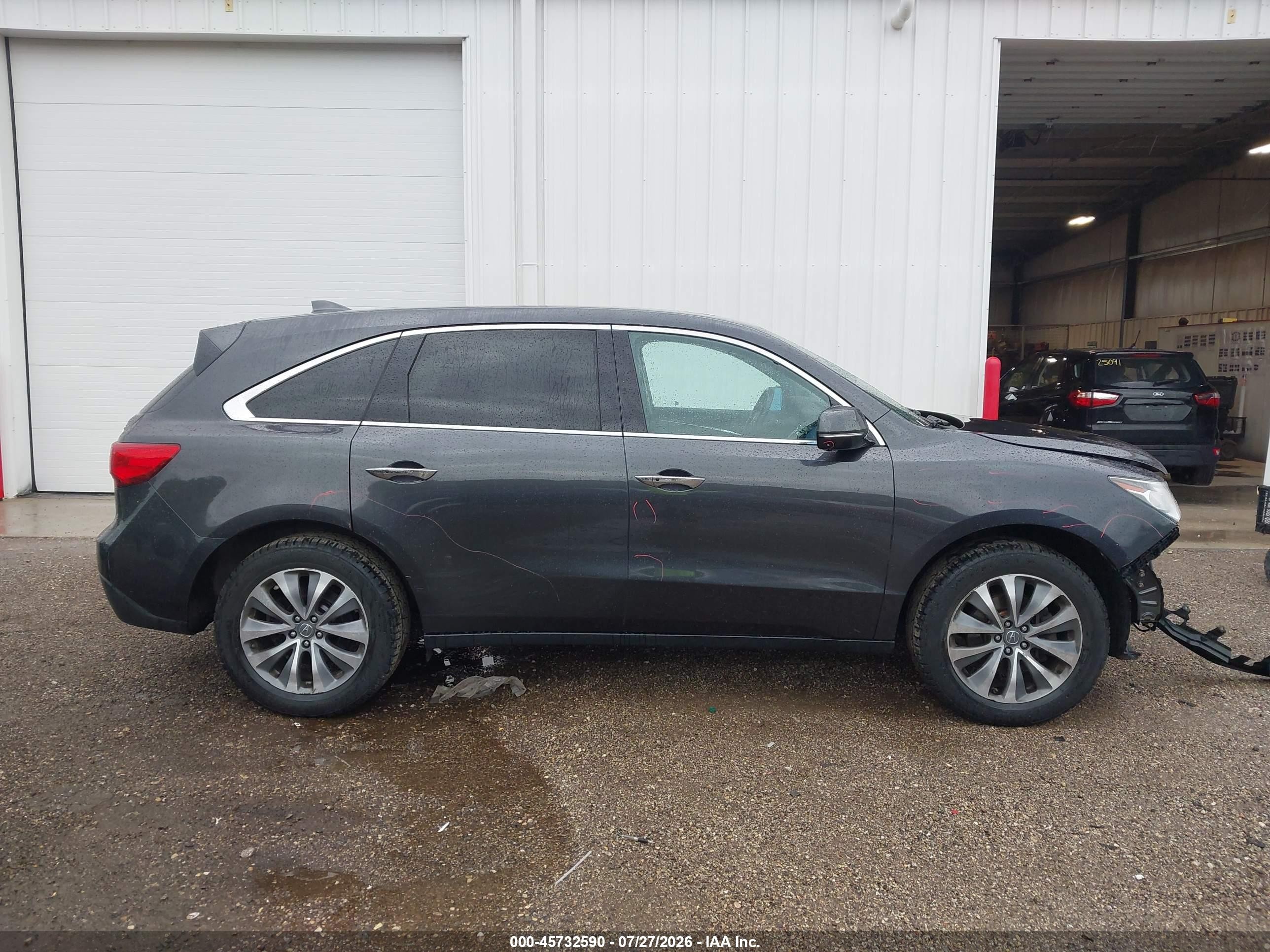 2014 Acura Mdx Technology Package Gray vin: 5FRYD4H47EB044591