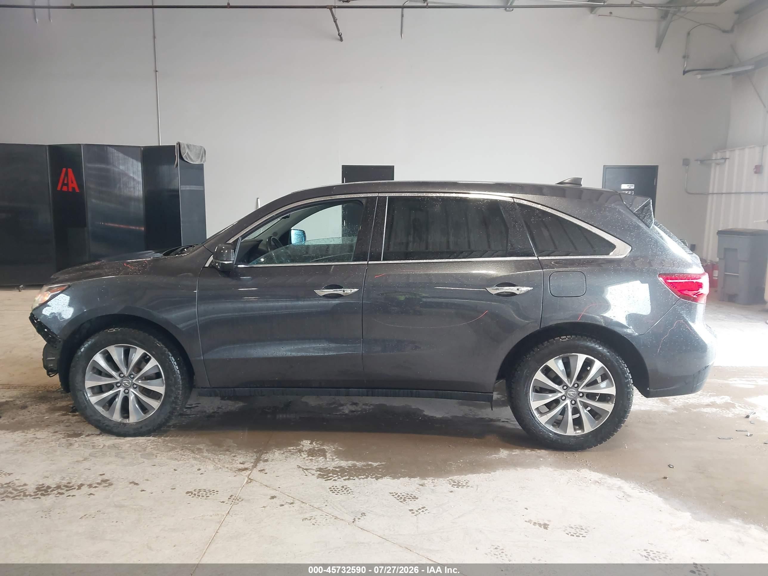 2014 Acura Mdx Technology Package Gray vin: 5FRYD4H47EB044591