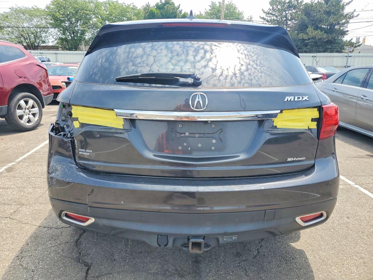 2015 Acura Mdx Technology Gray vin: 5FRYD4H47FB013052
