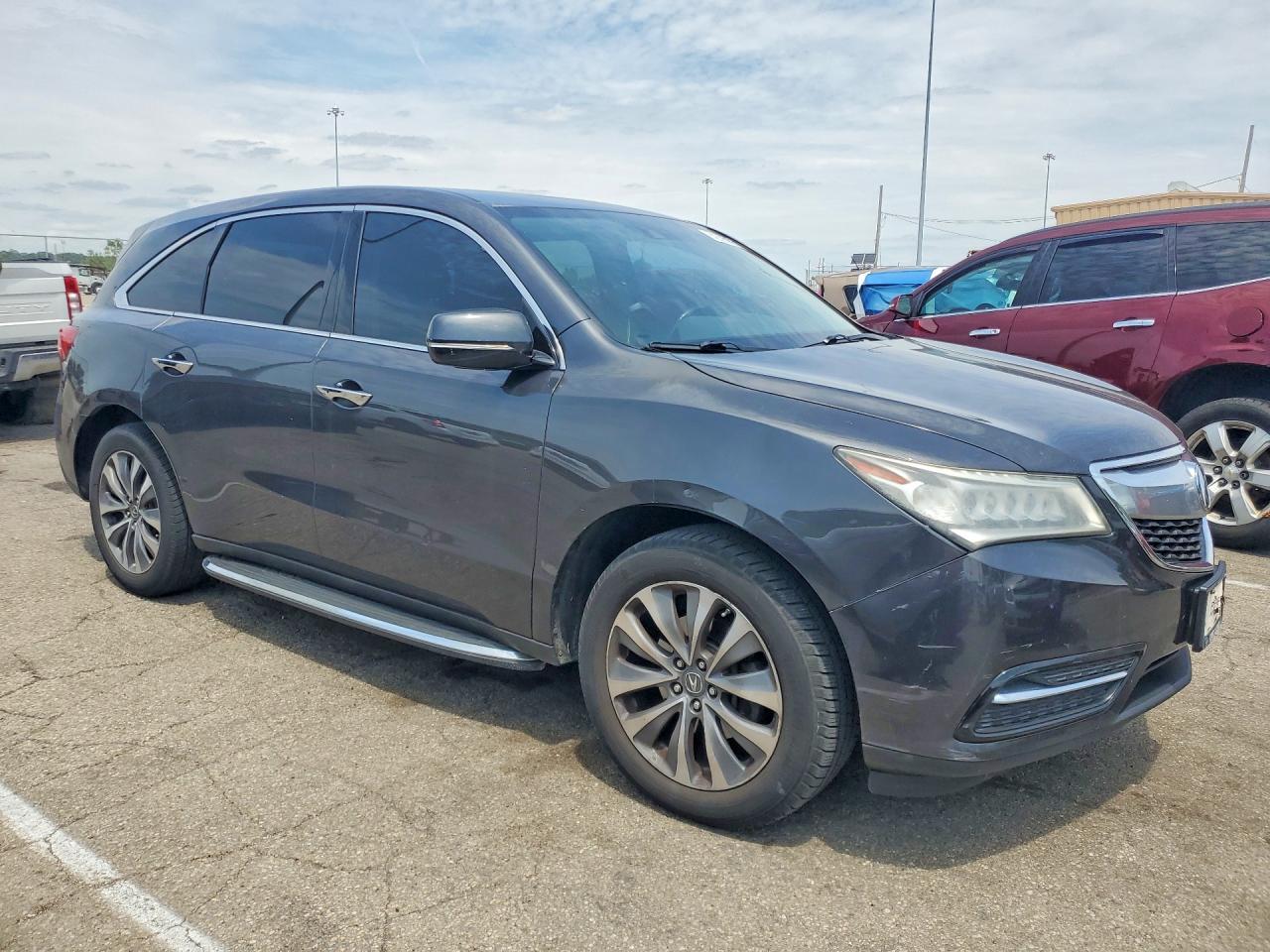 2015 Acura Mdx Technology Gray vin: 5FRYD4H47FB013052