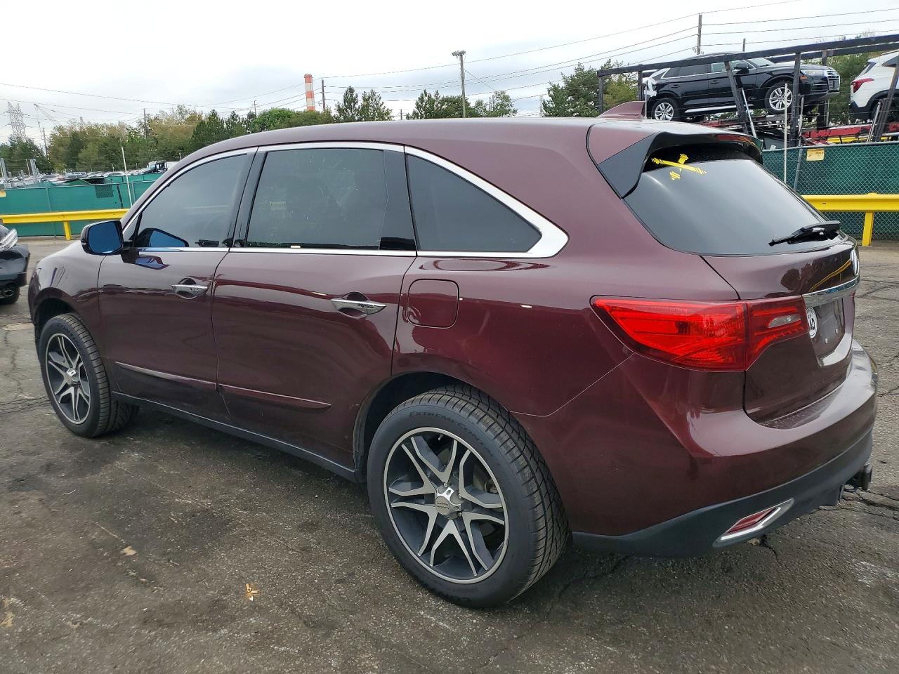 2015 Acura Mdx Technology Burgundy vin: 5FRYD4H47FB015285