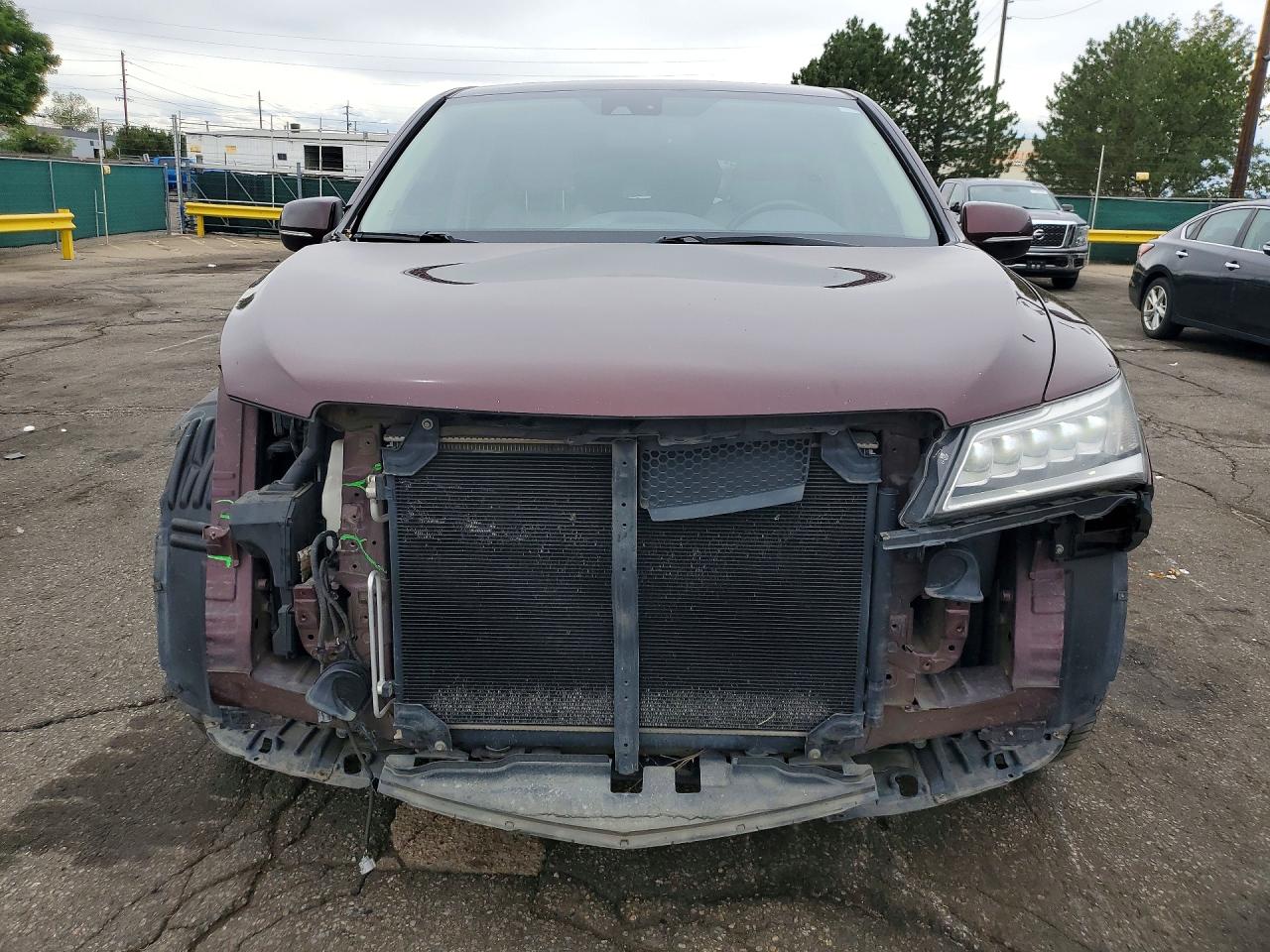 2015 Acura Mdx Technology Burgundy vin: 5FRYD4H47FB015285