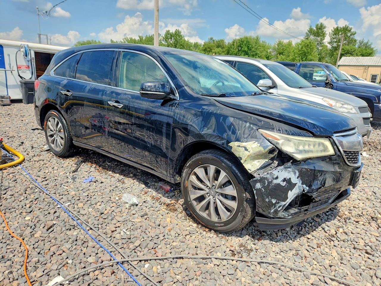 2015 Acura Mdx Technology Black vin: 5FRYD4H47FB021006