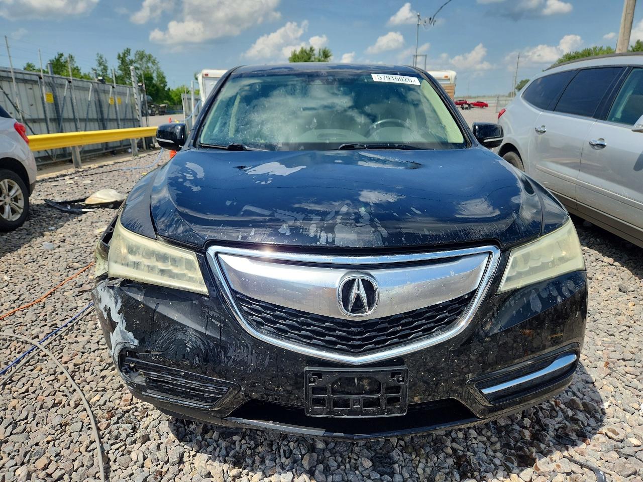 2015 Acura Mdx Technology Black vin: 5FRYD4H47FB021006