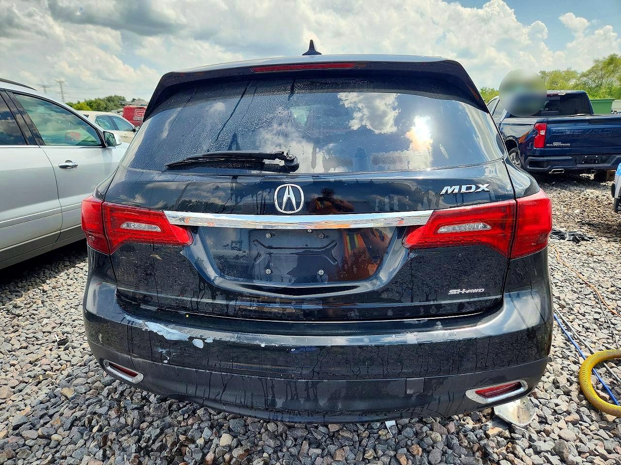 2015 Acura Mdx Technology Black vin: 5FRYD4H47FB021006