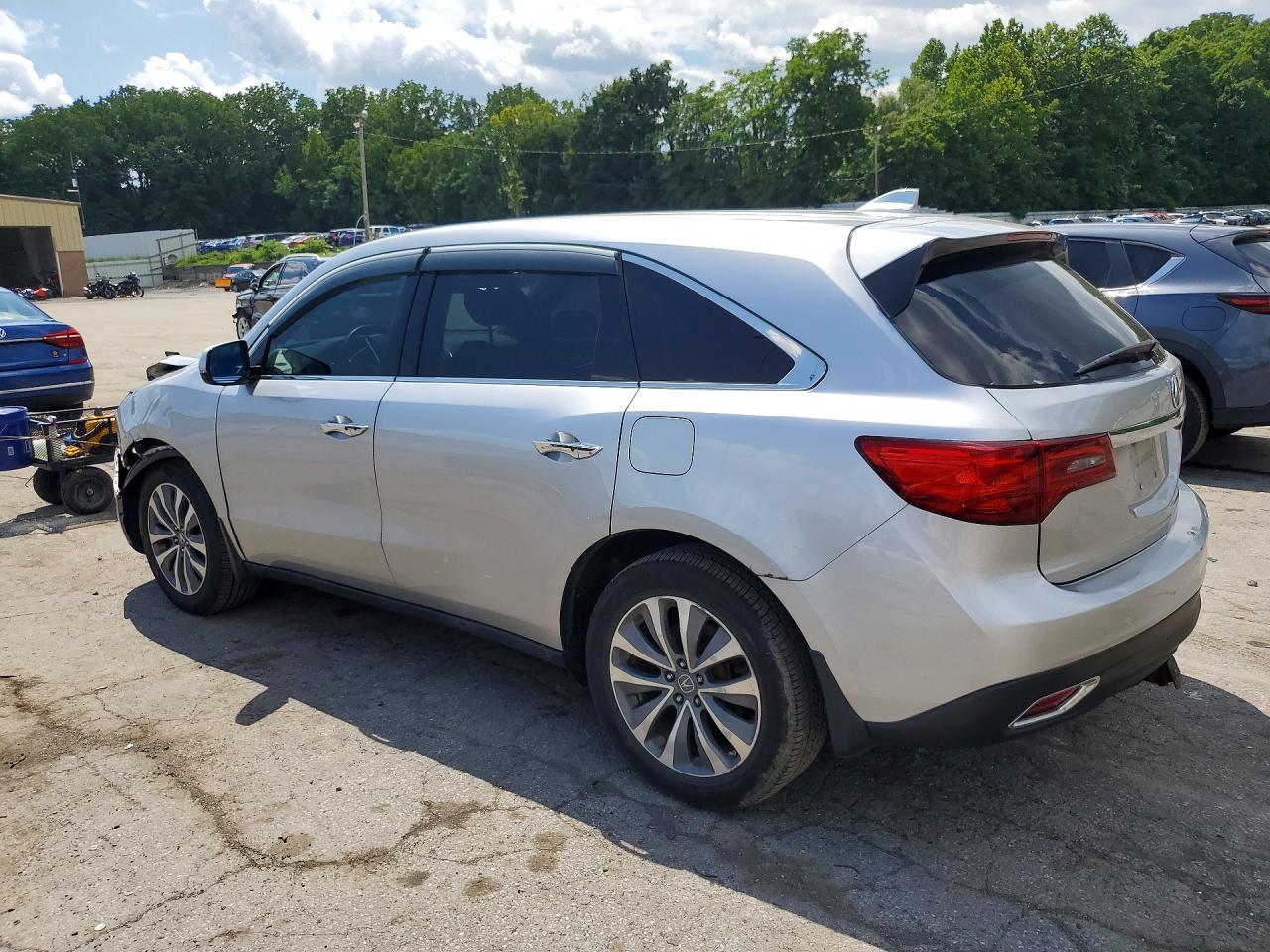 2015 Acura Mdx Technology Silver vin: 5FRYD4H47FB023788