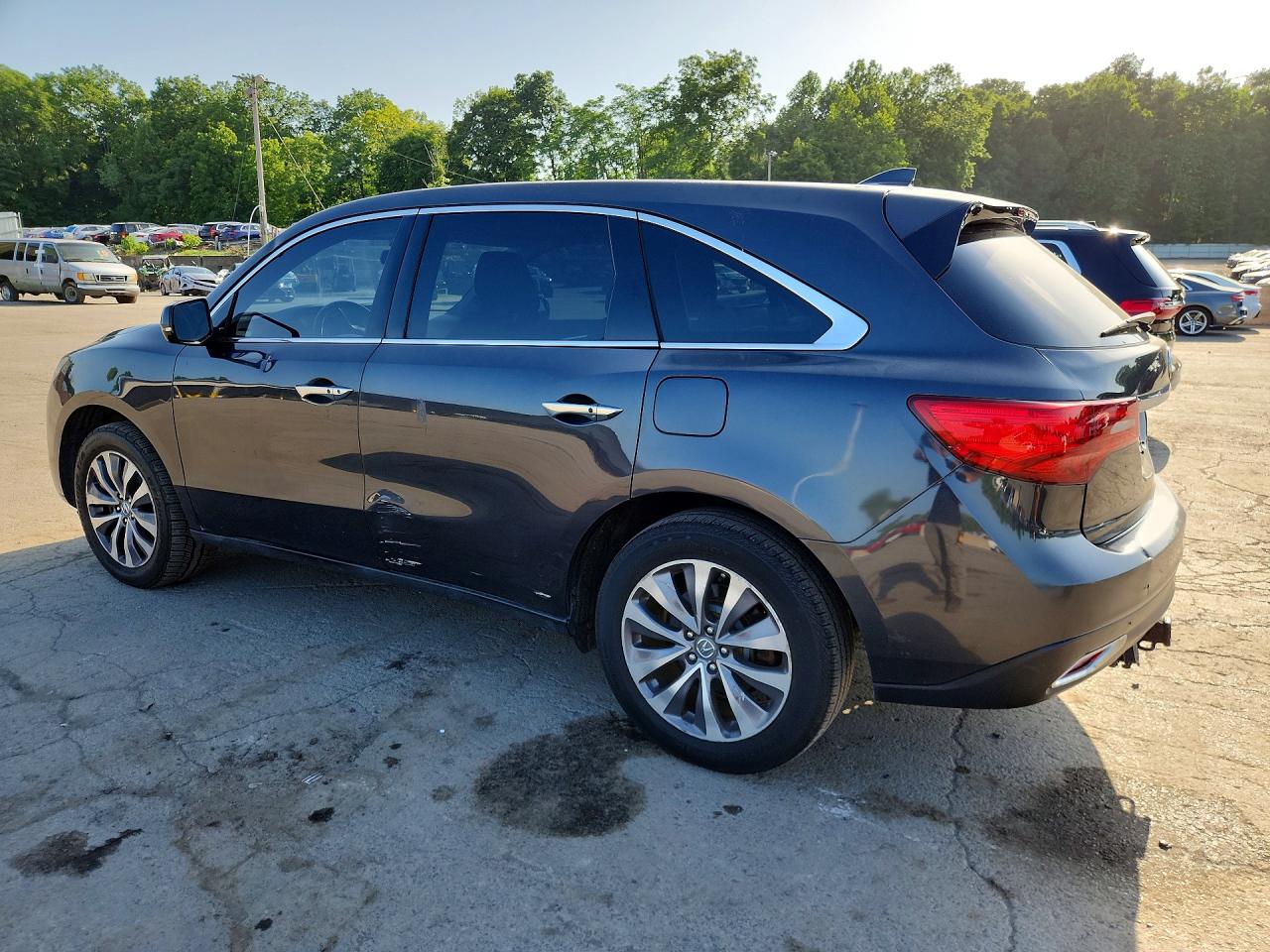 2014 Acura Mdx Technology Gray vin: 5FRYD4H48EB017657