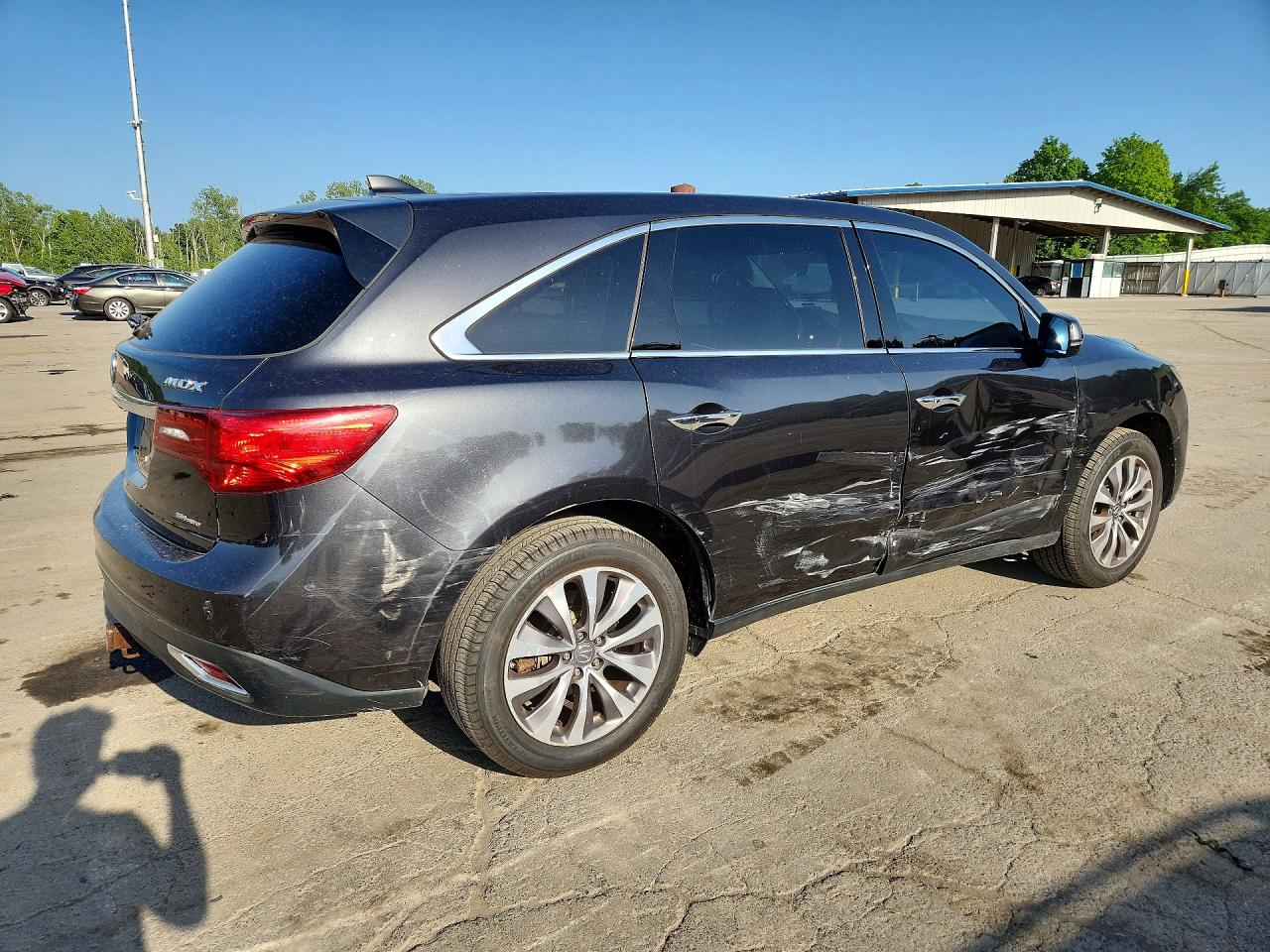 2014 Acura Mdx Technology Gray vin: 5FRYD4H48EB017657