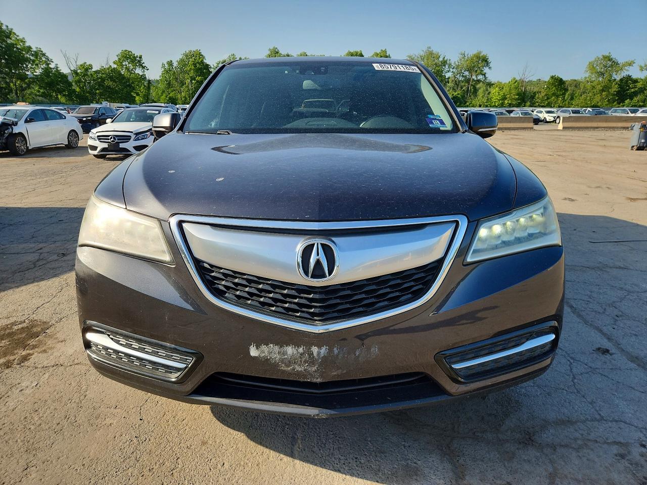 2014 Acura Mdx Technology Gray vin: 5FRYD4H48EB017657