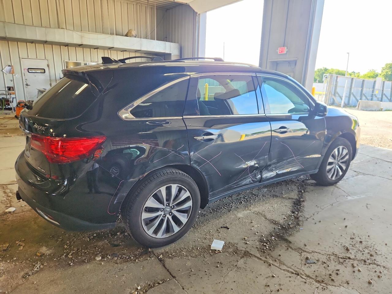 2014 Acura Mdx Technology Black vin: 5FRYD4H48EB018744