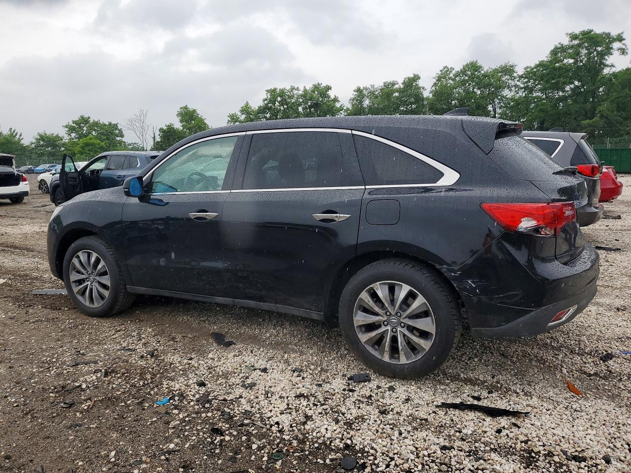 2014 Acura Mdx Technology Black vin: 5FRYD4H48EB025032