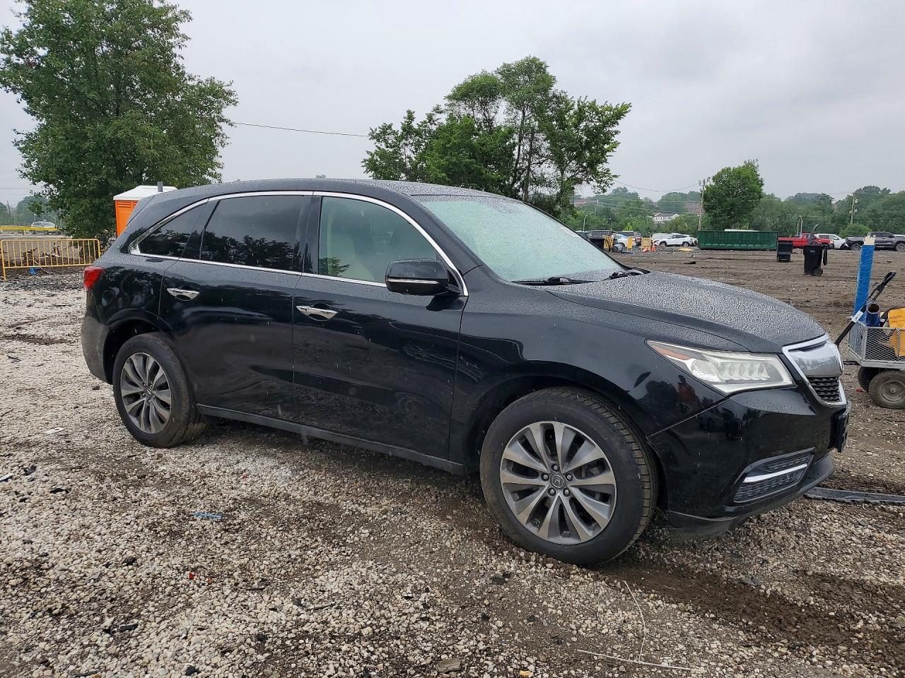2014 Acura Mdx Technology Black vin: 5FRYD4H48EB025032