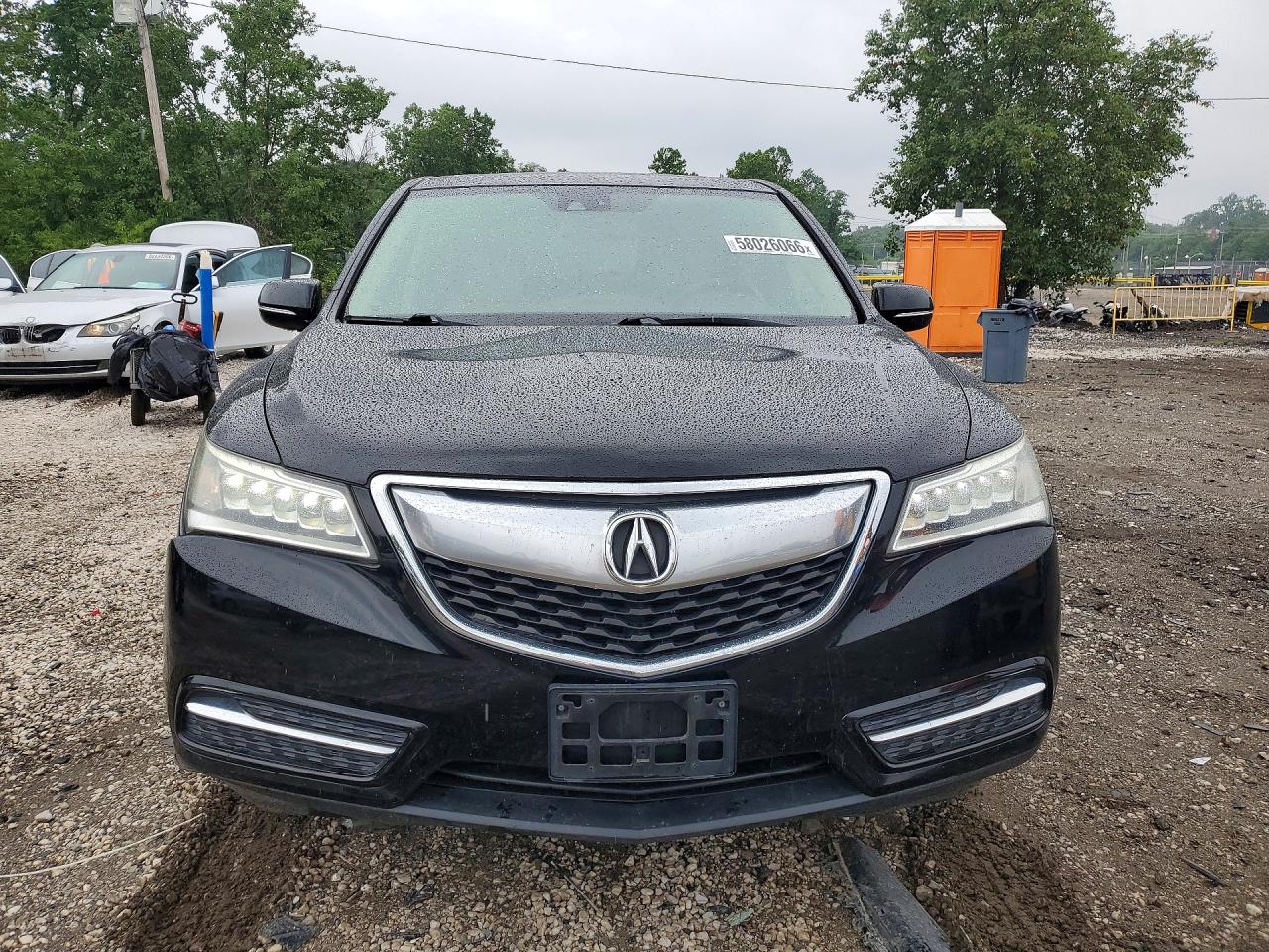 2014 Acura Mdx Technology Black vin: 5FRYD4H48EB025032