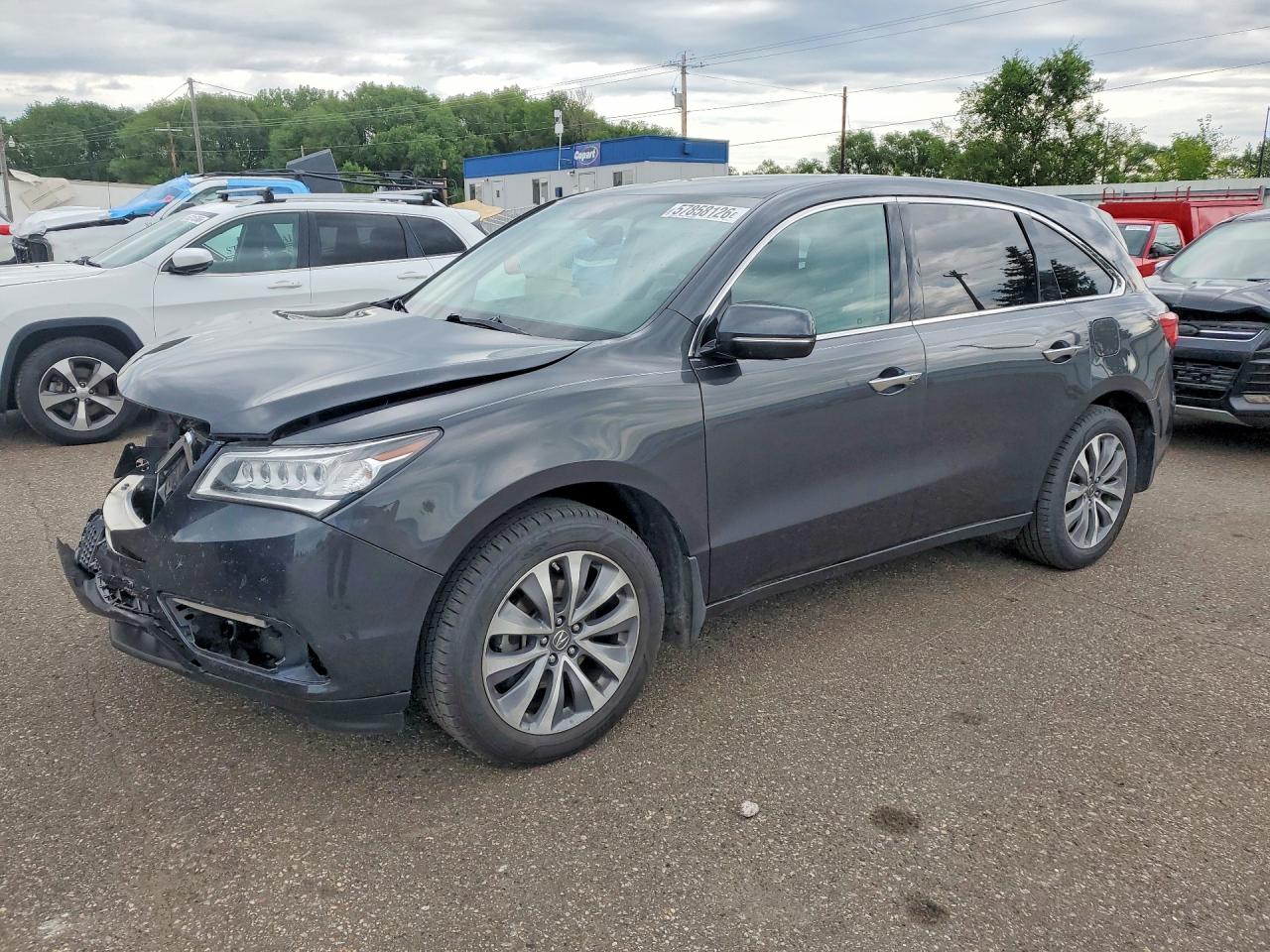 2014 Acura Mdx Technology Charcoal vin: 5FRYD4H48EB035284