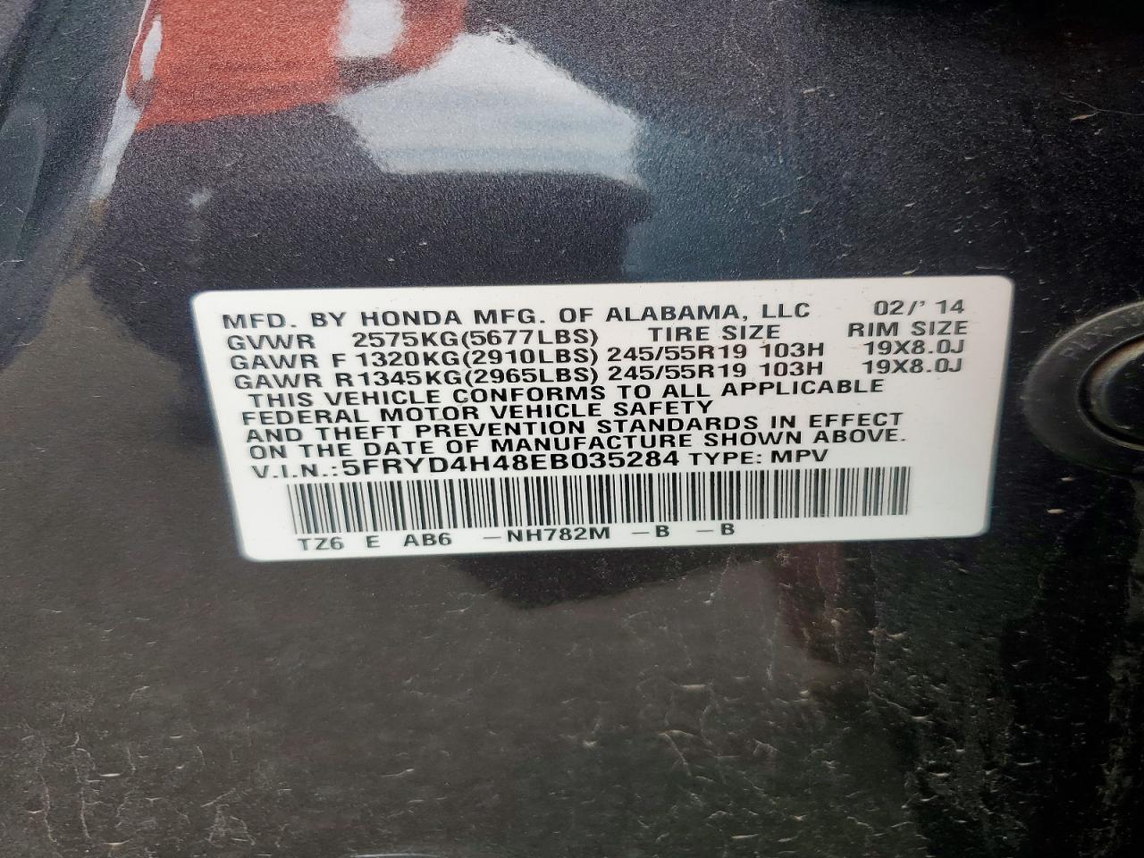 2014 Acura Mdx Technology Charcoal vin: 5FRYD4H48EB035284