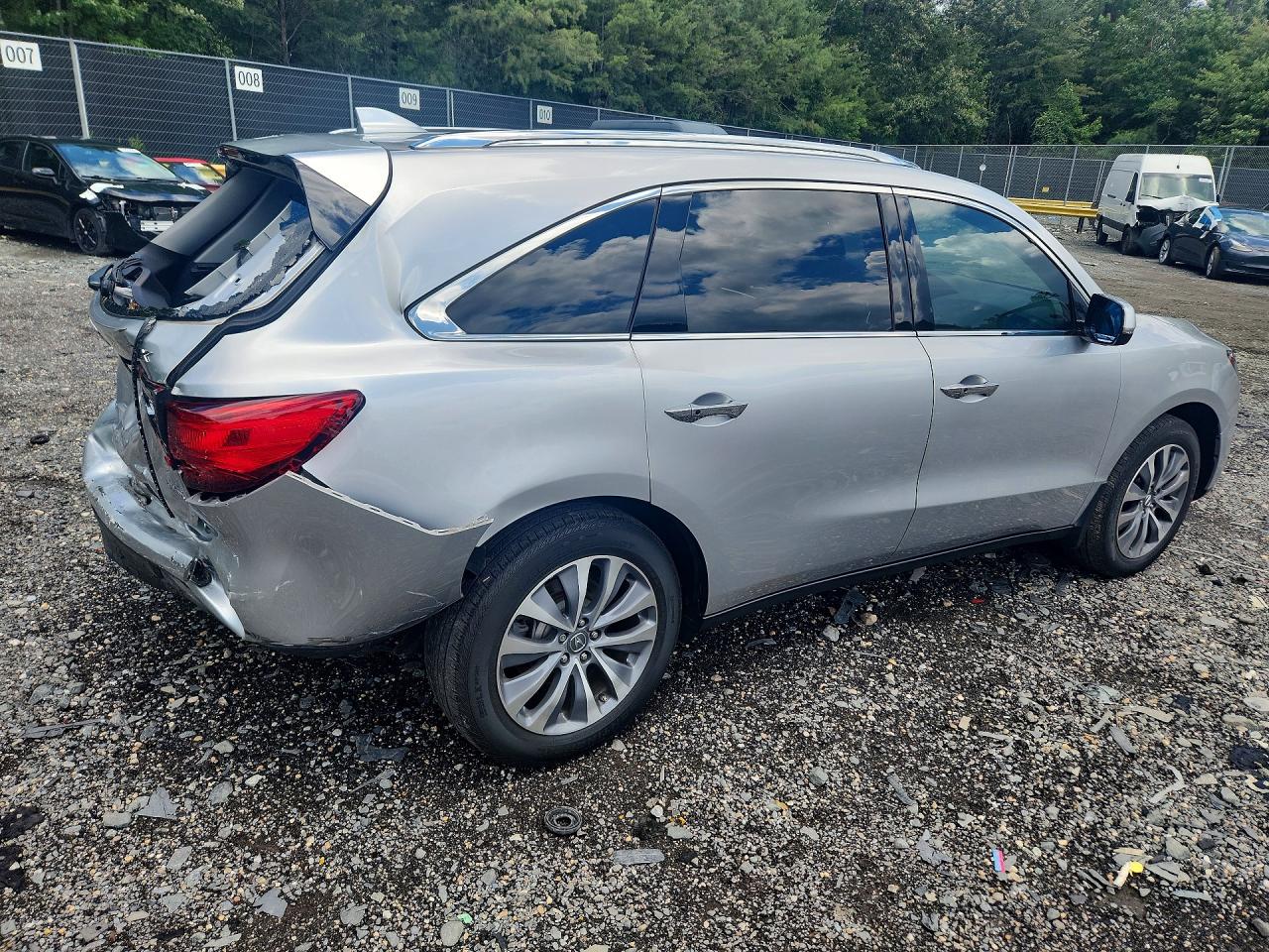 2014 Acura Mdx Technology Silver vin: 5FRYD4H48EB047158