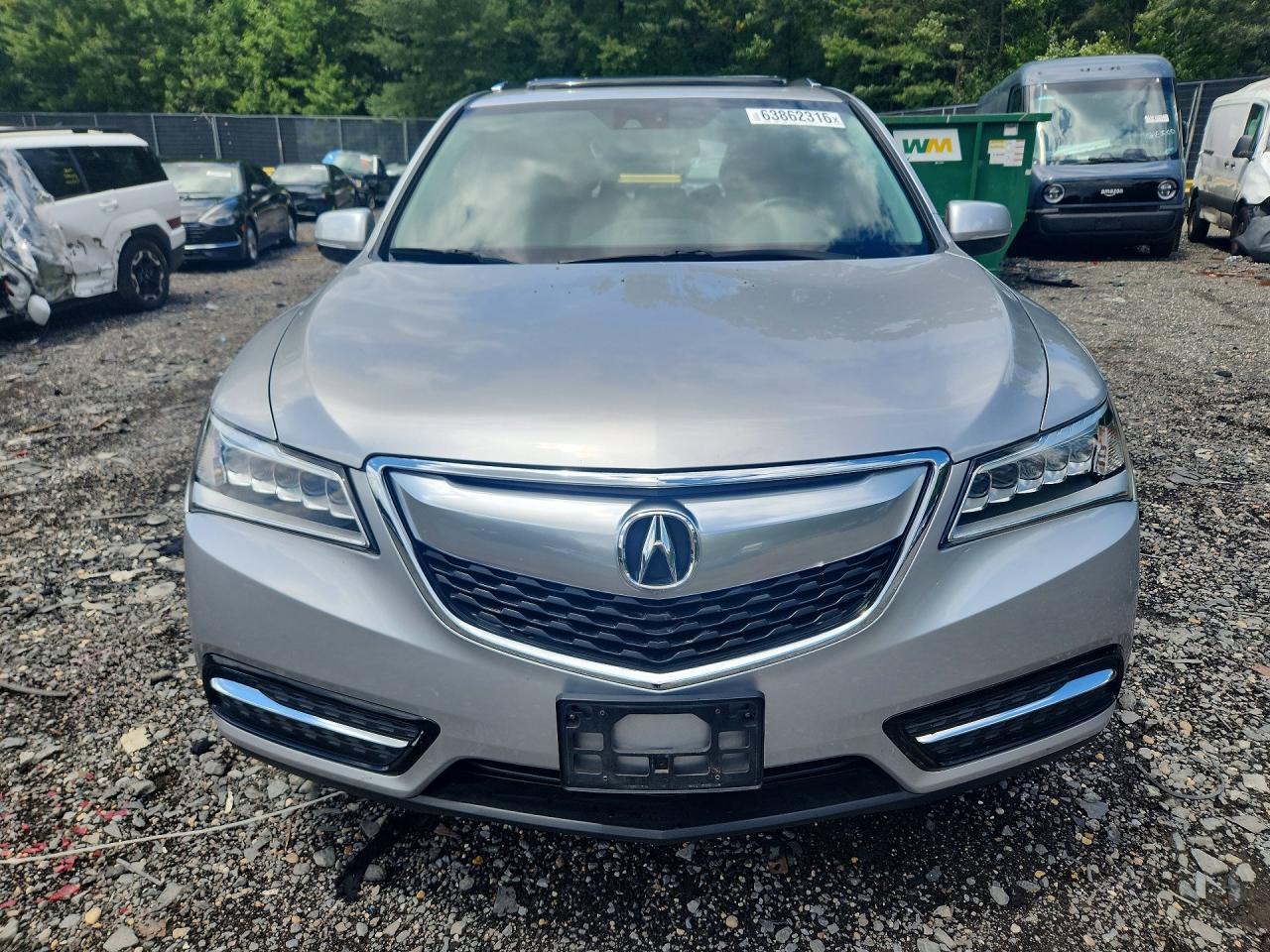 2014 Acura Mdx Technology Silver vin: 5FRYD4H48EB047158