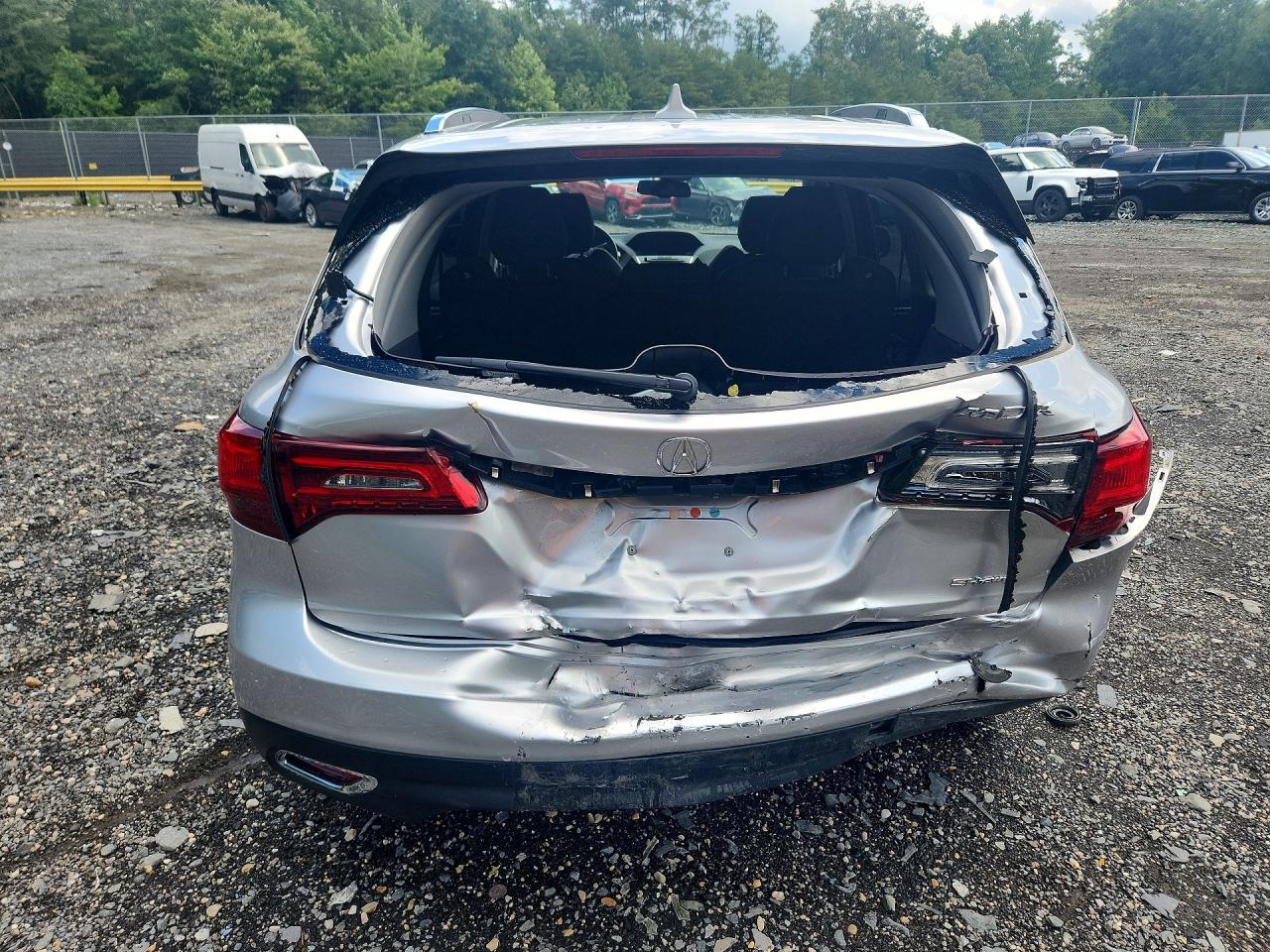 2014 Acura Mdx Technology Silver vin: 5FRYD4H48EB047158