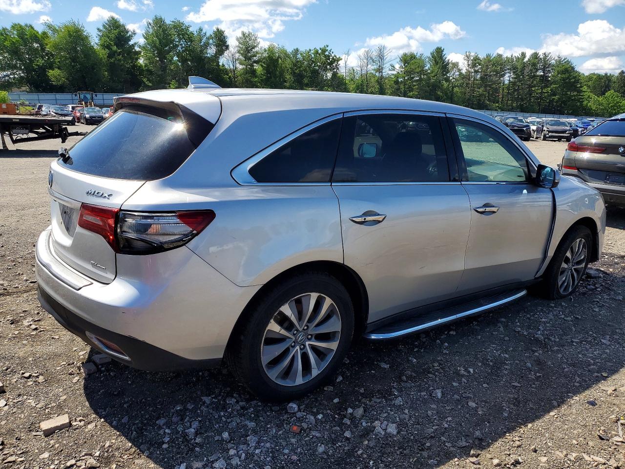 2014 Acura Mdx Technology Silver vin: 5FRYD4H48EB049914