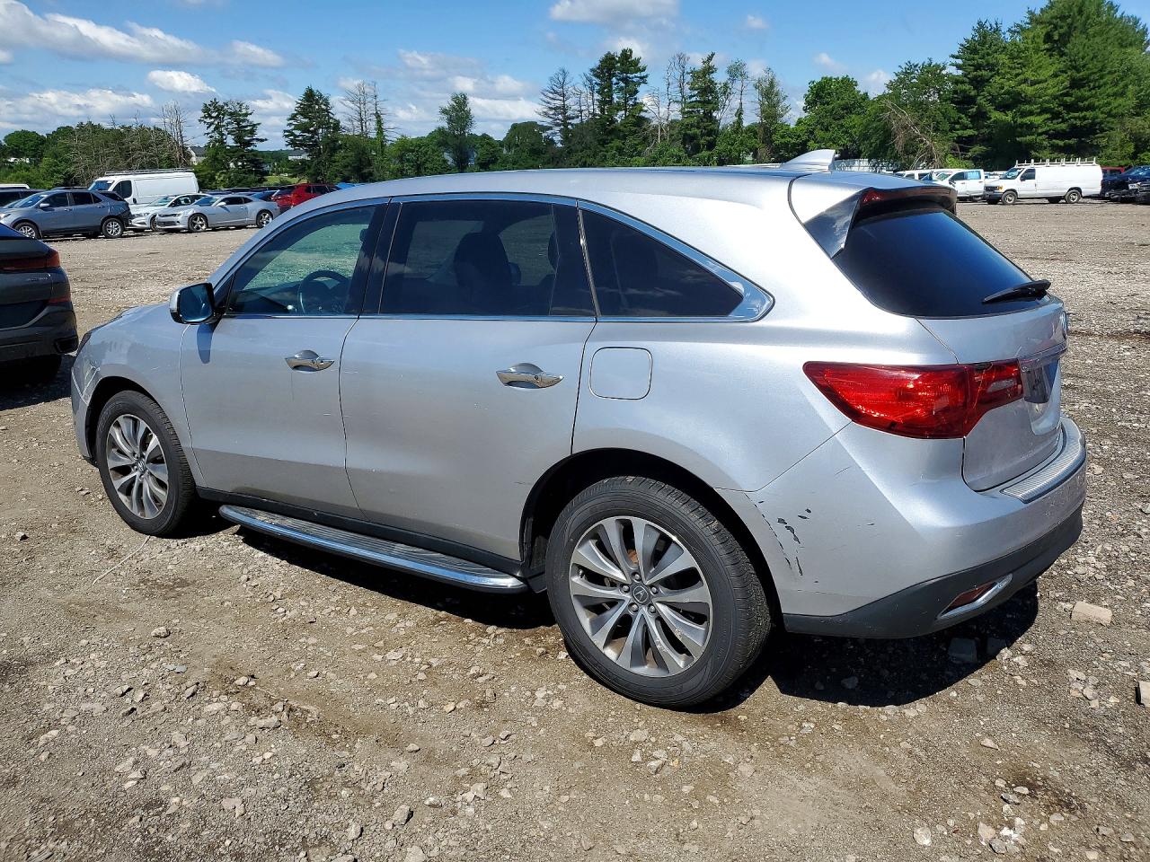 2014 Acura Mdx Technology Silver vin: 5FRYD4H48EB049914
