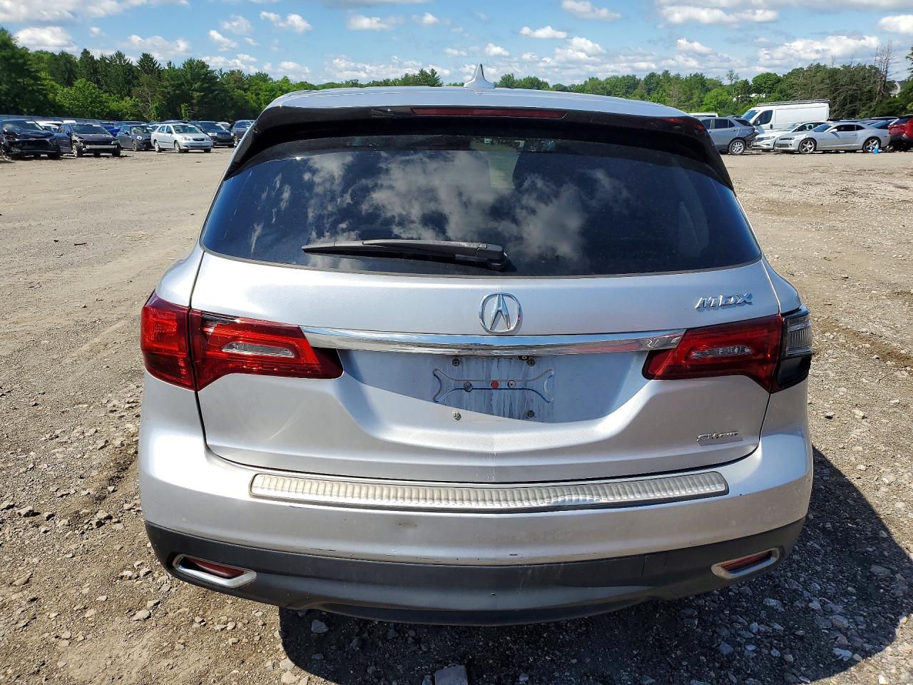 2014 Acura Mdx Technology Silver vin: 5FRYD4H48EB049914