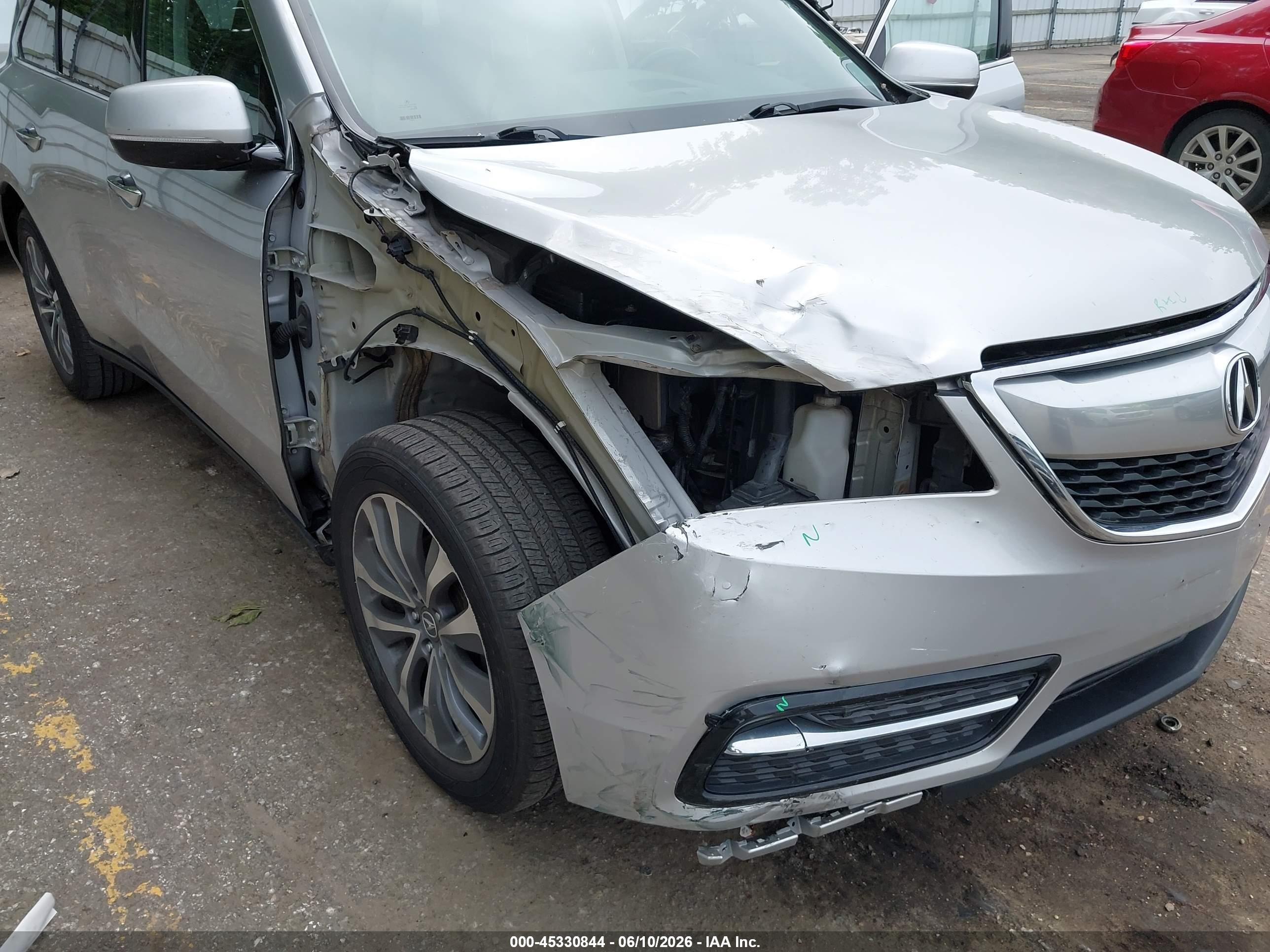 2015 Acura Mdx Technology Package Silver vin: 5FRYD4H48FB009656