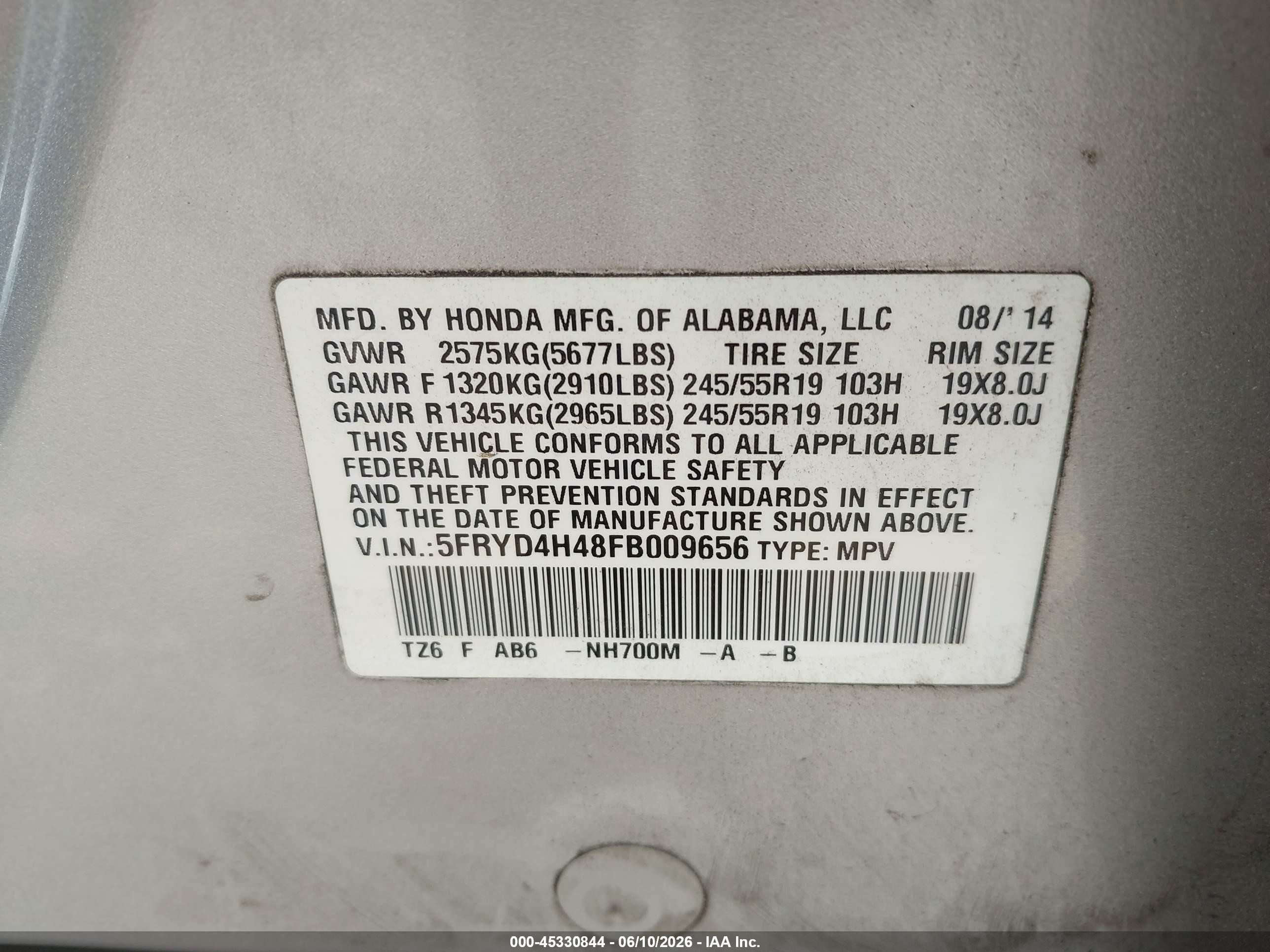 2015 Acura Mdx Technology Package Silver vin: 5FRYD4H48FB009656