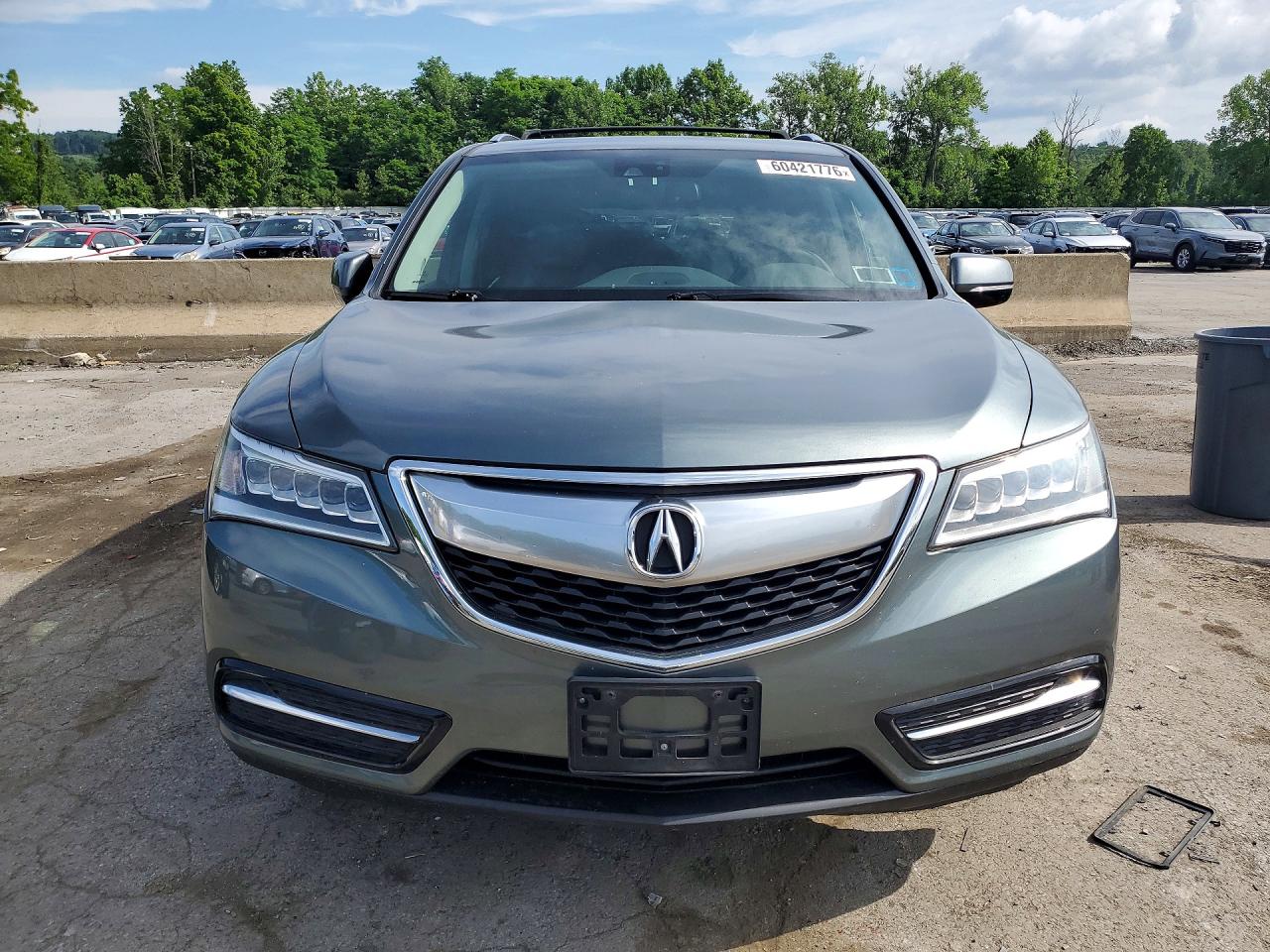 2015 Acura Mdx Technology Gray vin: 5FRYD4H48FB011830