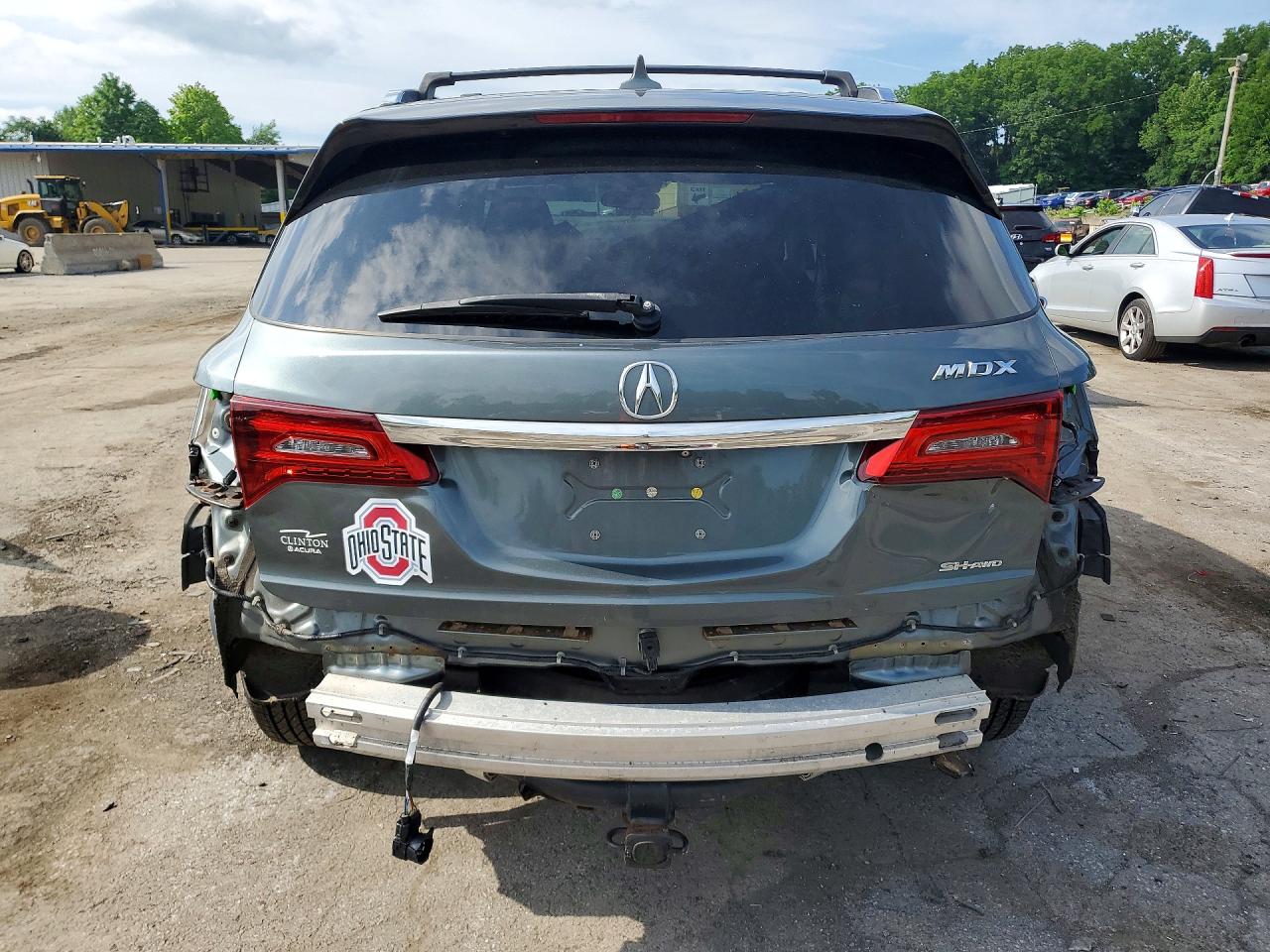 2015 Acura Mdx Technology Gray vin: 5FRYD4H48FB011830