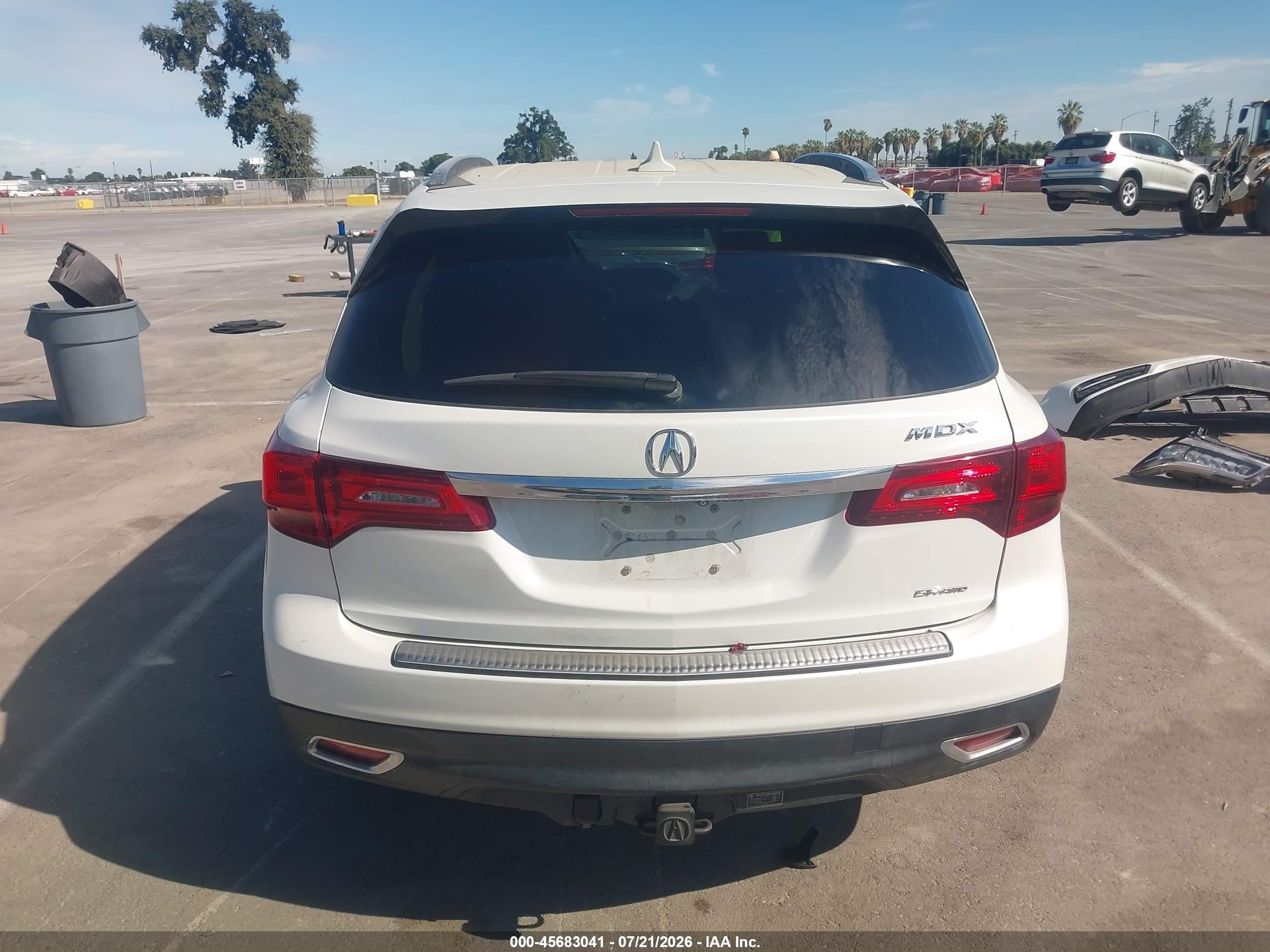2015 Acura Mdx Technology Package White vin: 5FRYD4H48FB014484