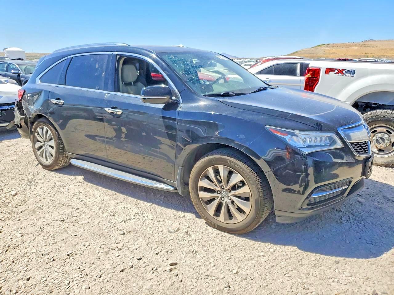 2015 Acura Mdx Technology Black vin: 5FRYD4H48FB017823