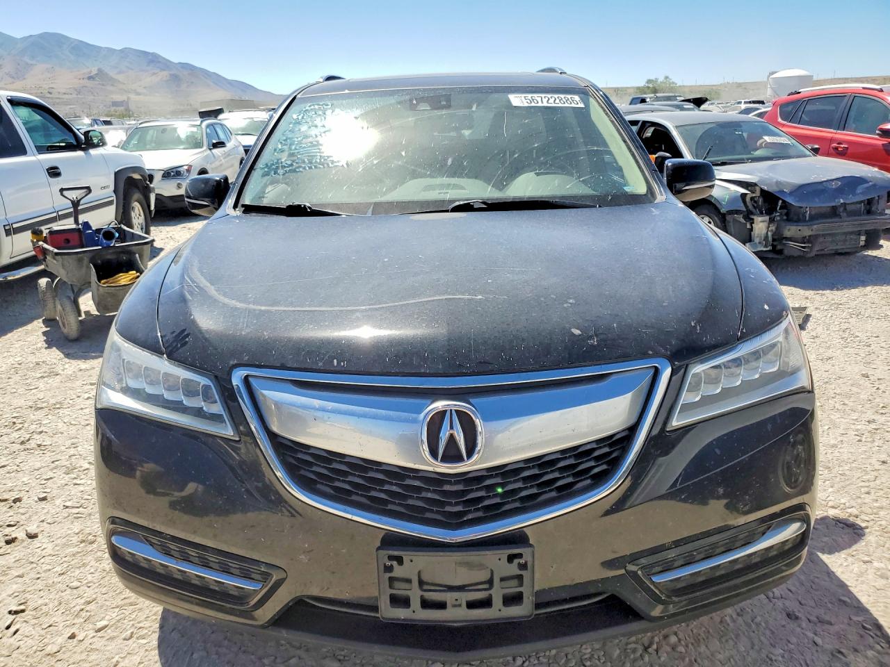 2015 Acura Mdx Technology Black vin: 5FRYD4H48FB017823