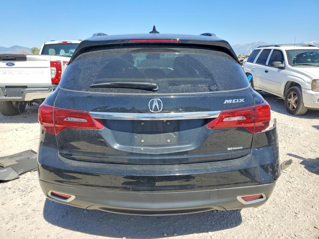 2015 Acura Mdx Technology Black vin: 5FRYD4H48FB017823