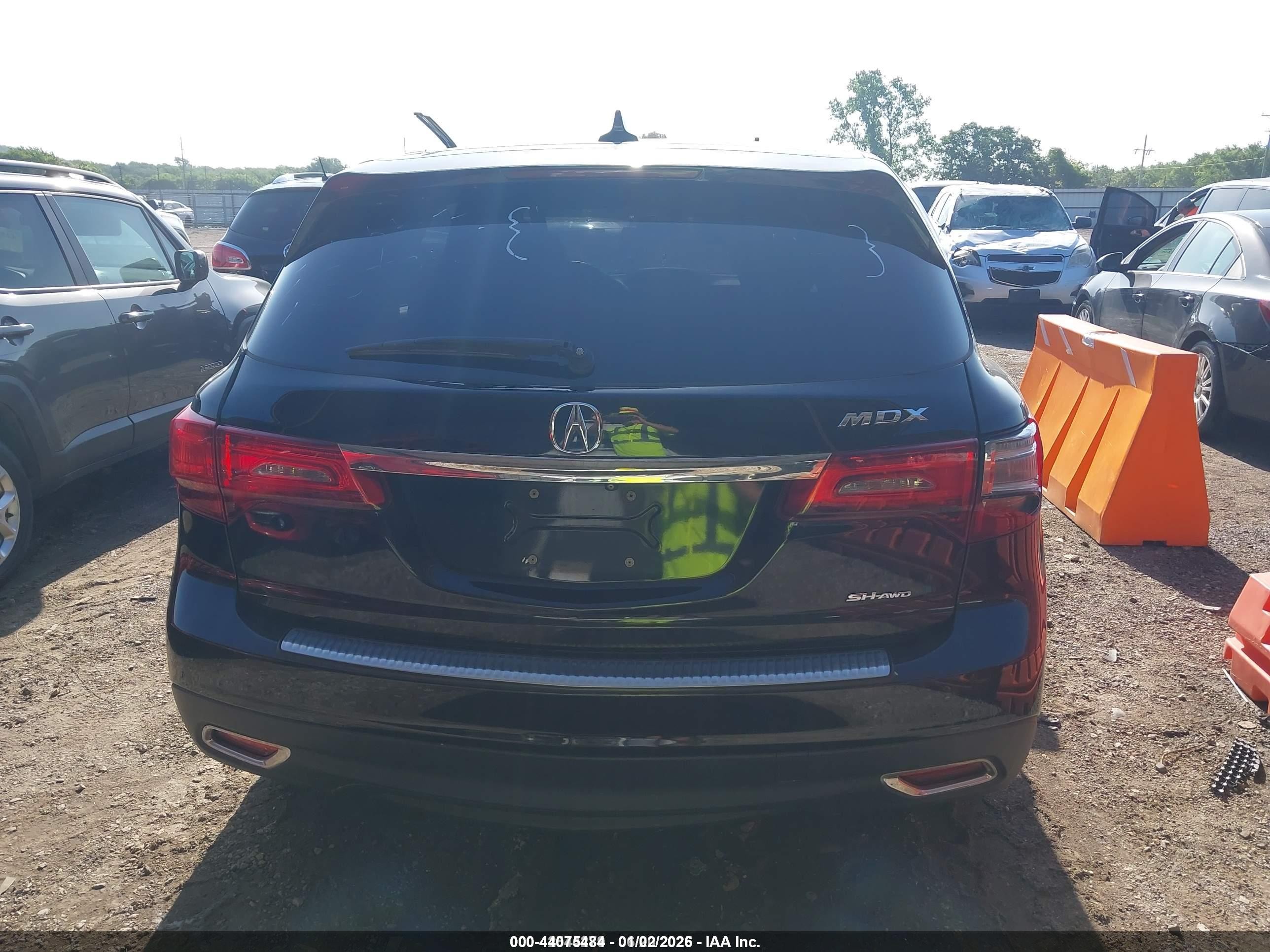 2015 Acura Mdx Technology Package Black vin: 5FRYD4H48FB019524