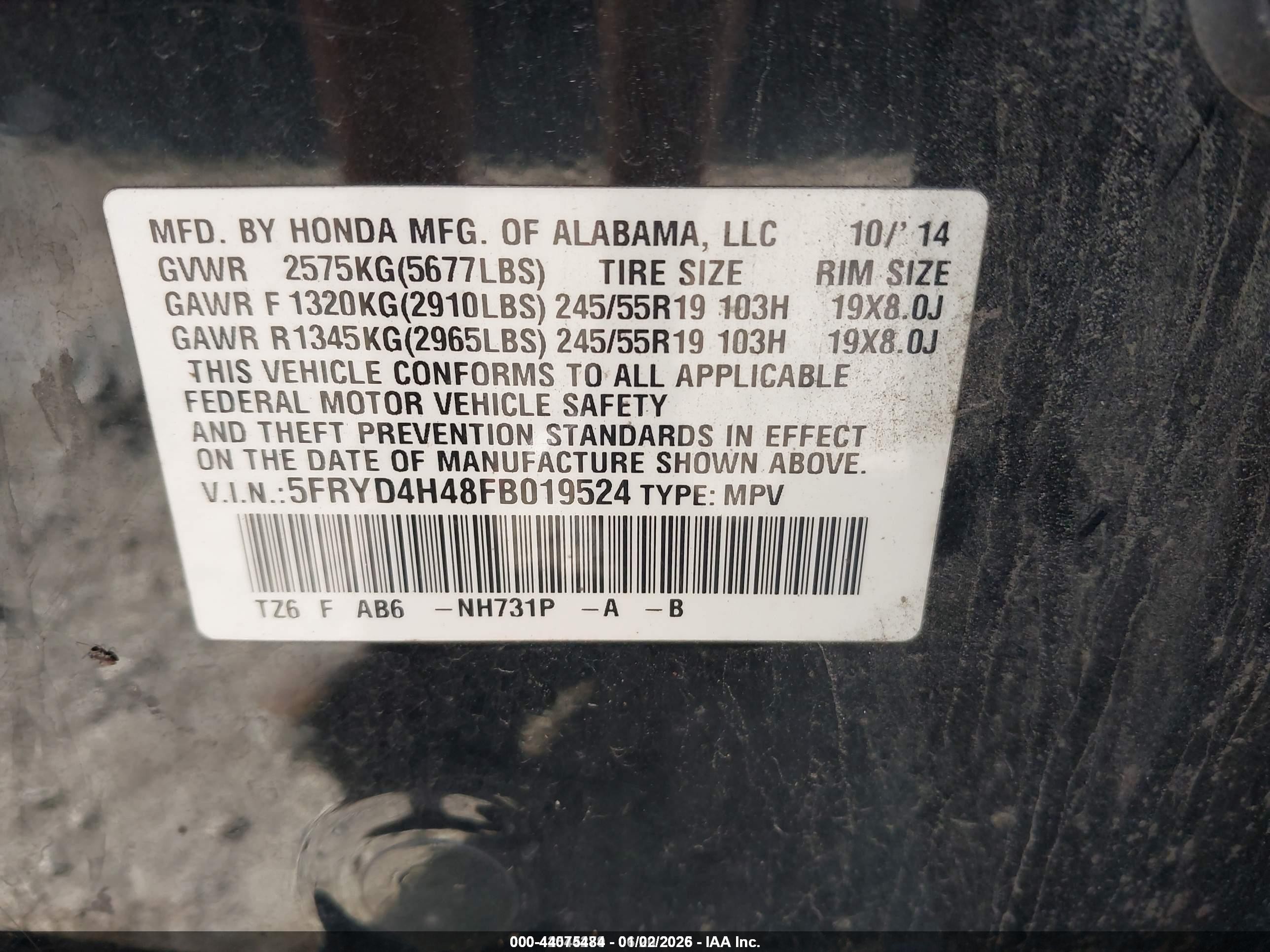 2015 Acura Mdx Technology Package Black vin: 5FRYD4H48FB019524