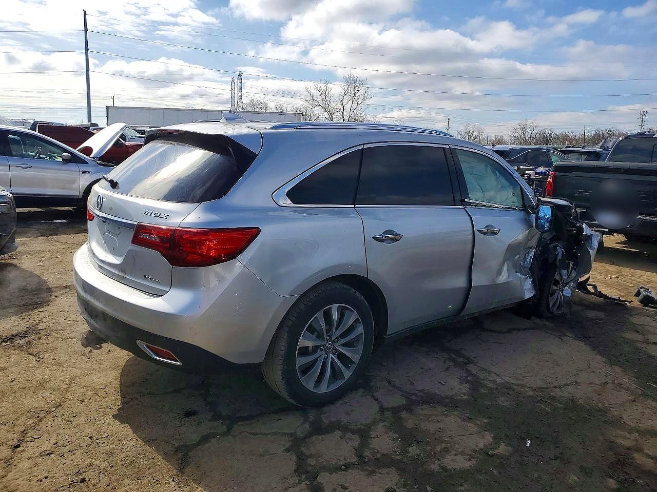 2015 Acura Mdx Technology Silver vin: 5FRYD4H48FB022875