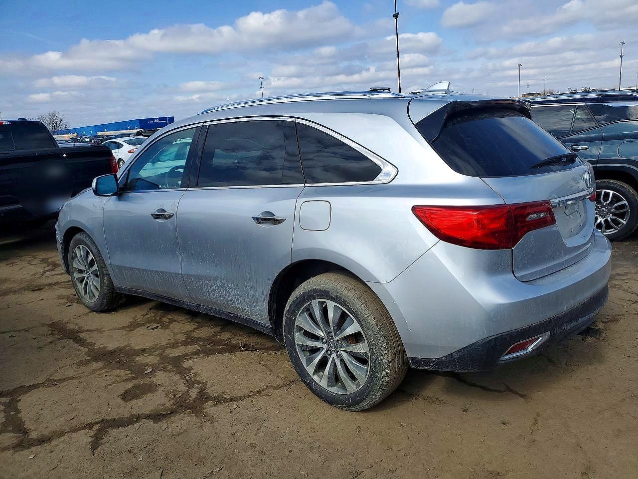2015 Acura Mdx Technology Silver vin: 5FRYD4H48FB022875