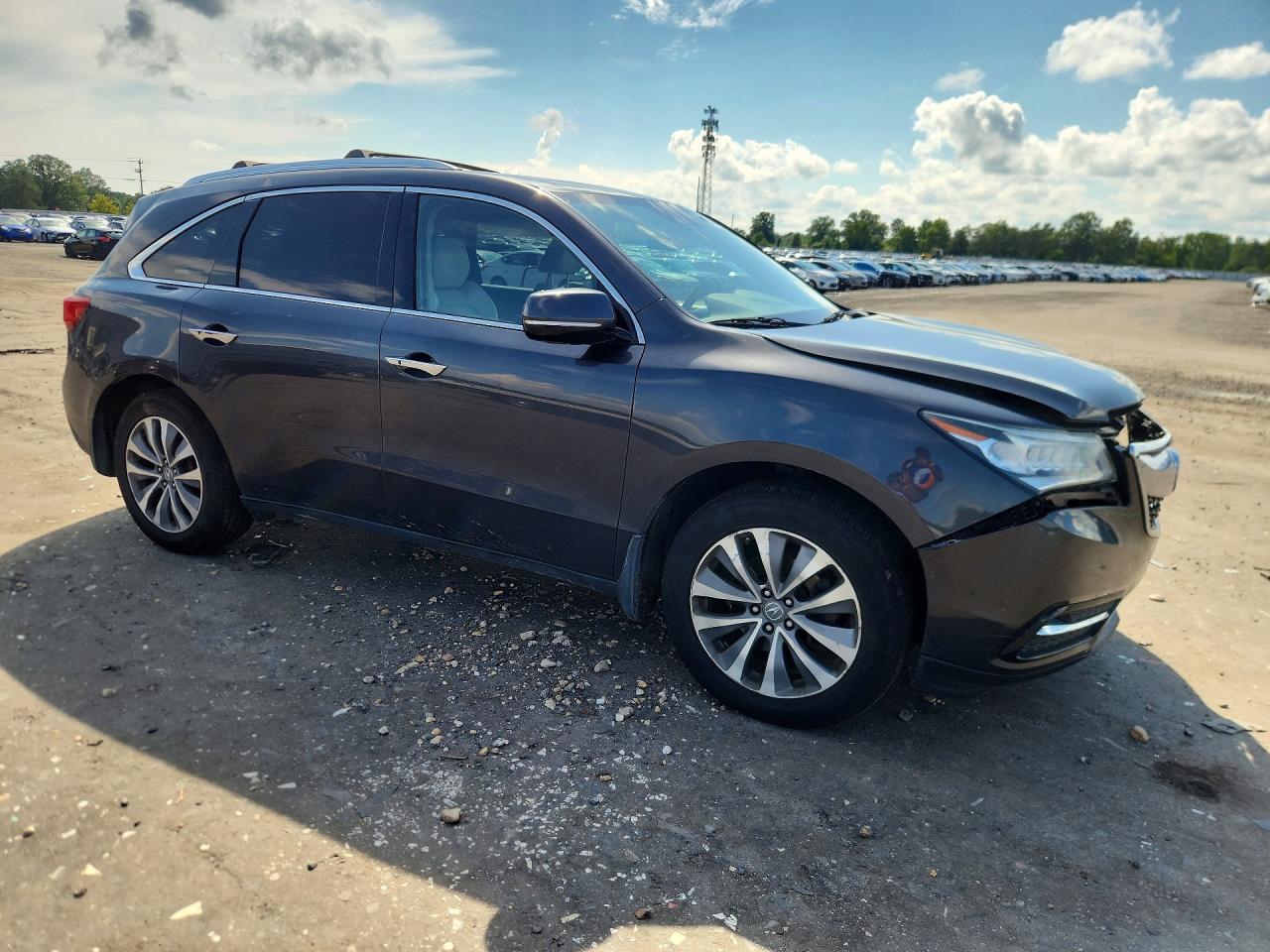 2015 Acura Mdx Technology Gray vin: 5FRYD4H48FB024867