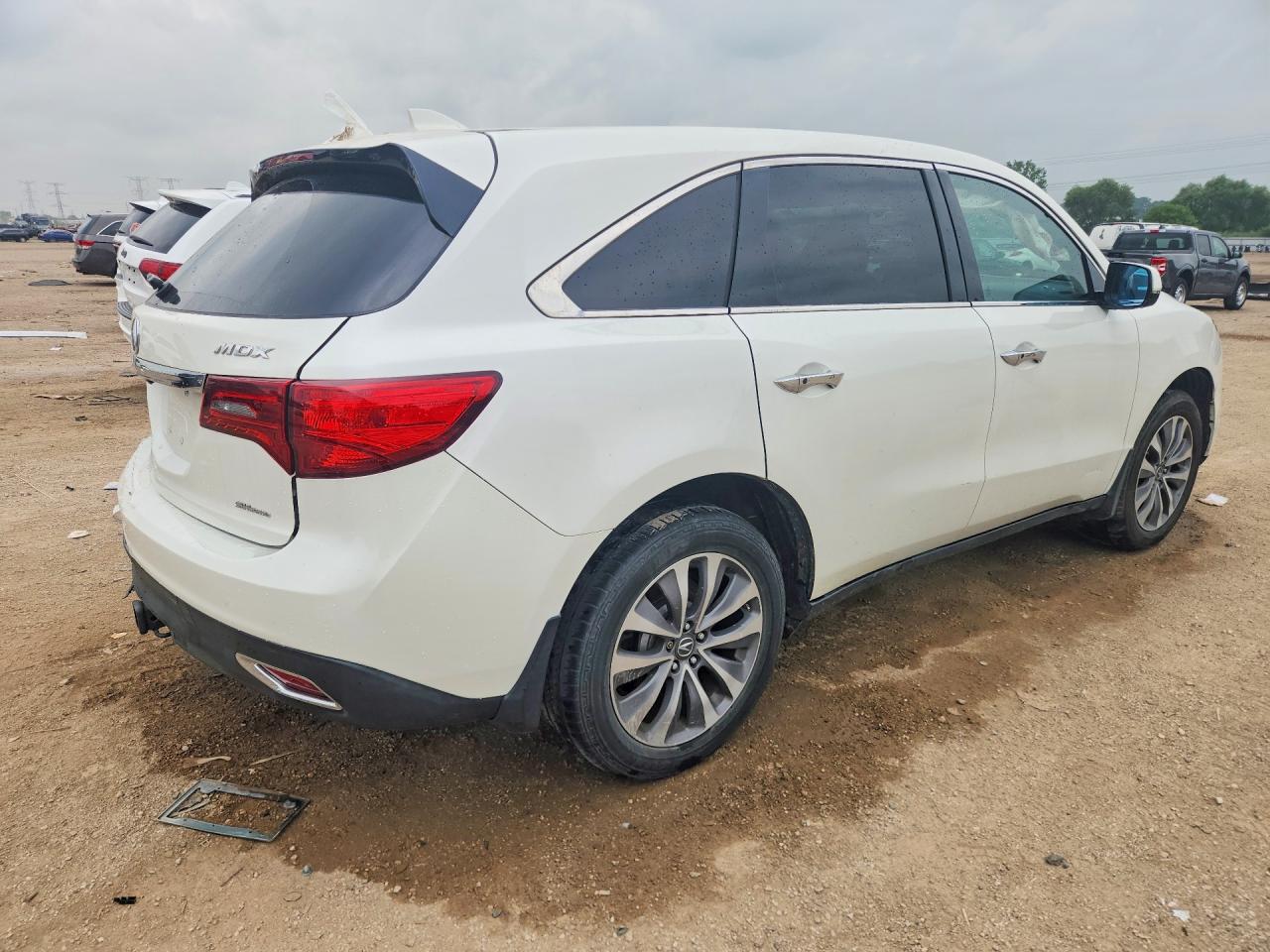 2015 Acura Mdx Technology Белый vin: 5FRYD4H48FB028594