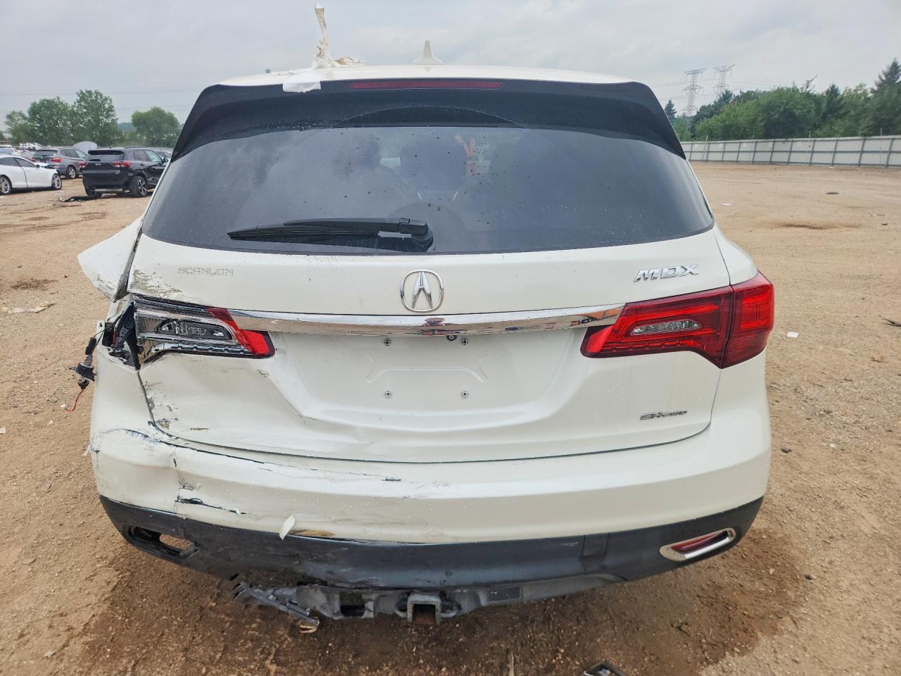 2015 Acura Mdx Technology Белый vin: 5FRYD4H48FB028594