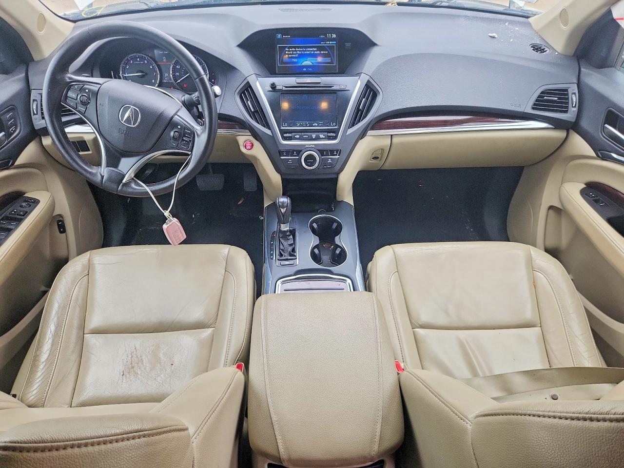 2015 Acura Mdx Technology Белый vin: 5FRYD4H48FB028594