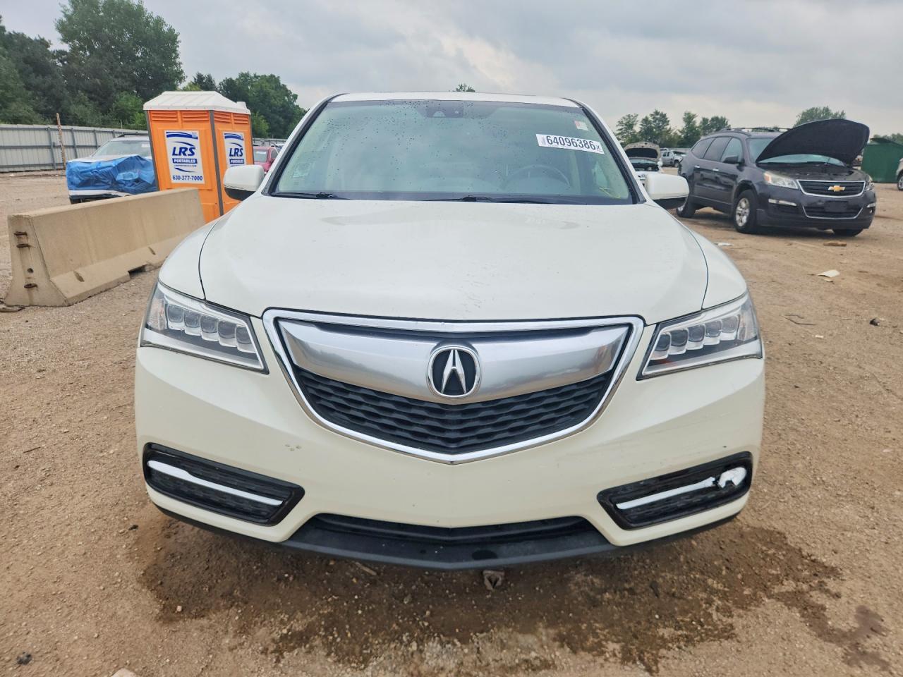 2015 Acura Mdx Technology Белый vin: 5FRYD4H48FB028594