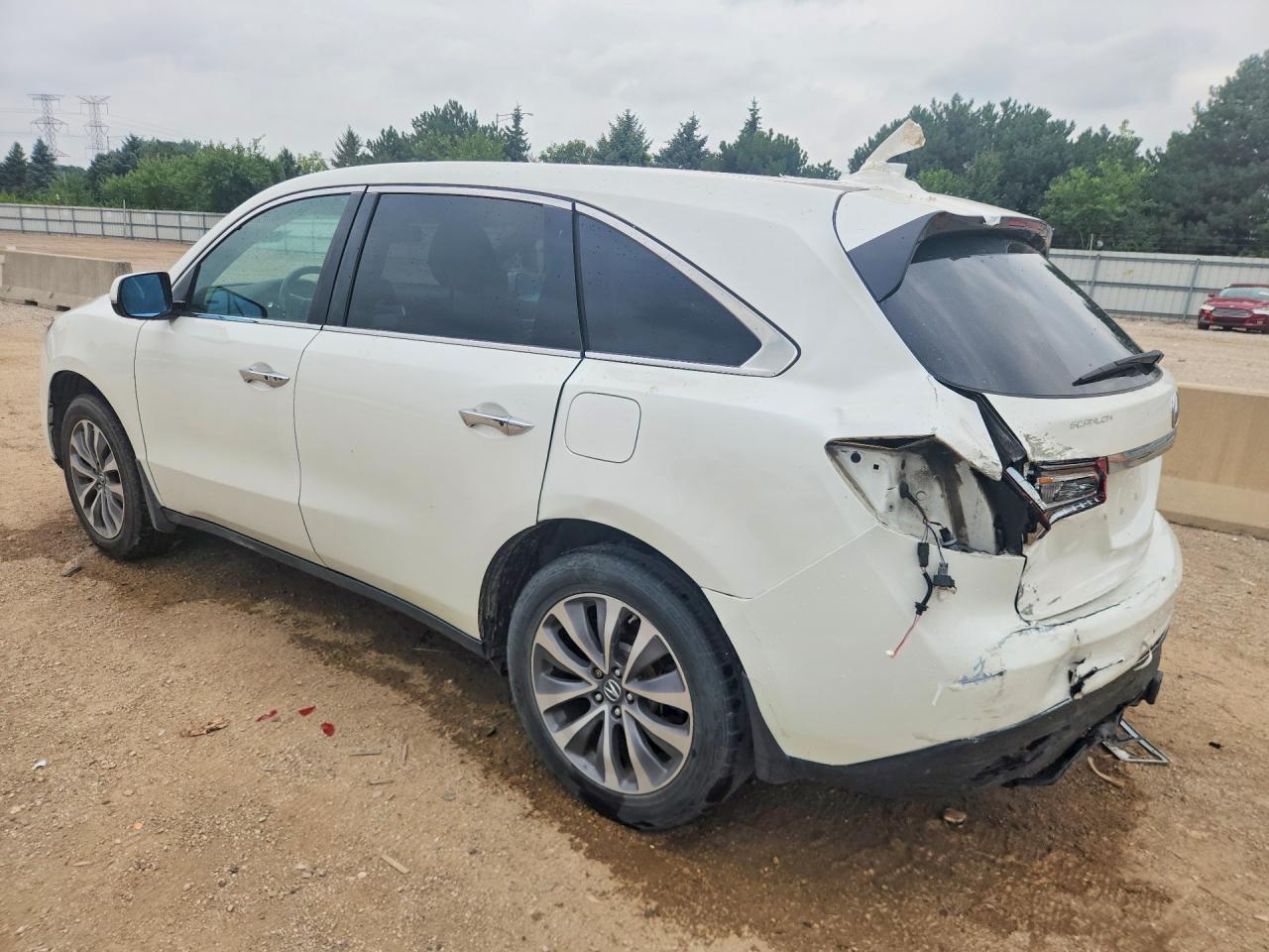 2015 Acura Mdx Technology Белый vin: 5FRYD4H48FB028594